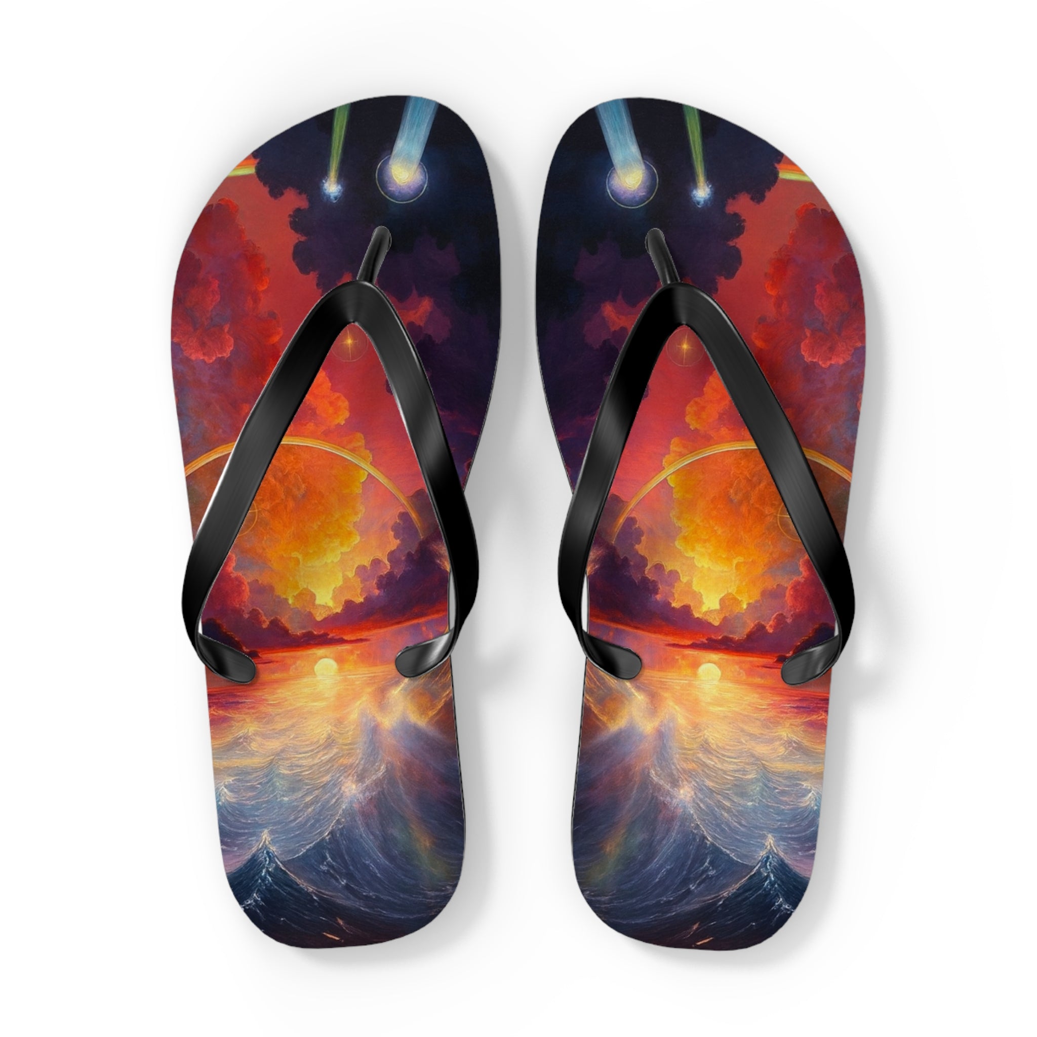 “Celestial Tides" – Premium Flip Flops