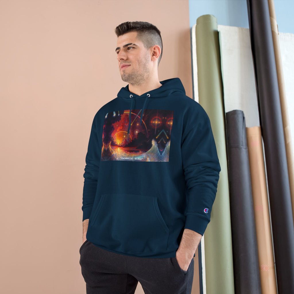 "Celestial Tides" – Champion Hoodie