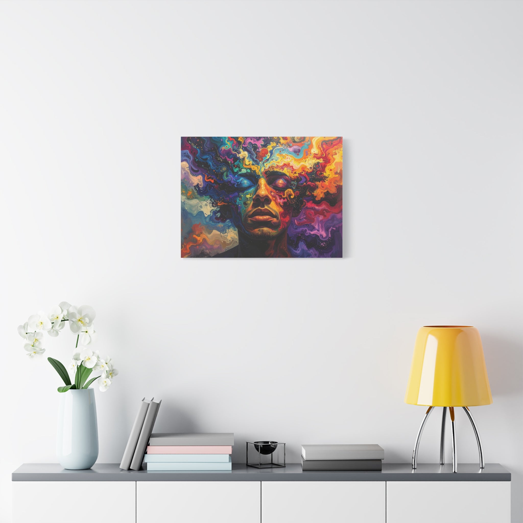 Consciousness Unfolding: Psychedelic Inner Landscape, Fluid Abstract Meditation - L’Art Suprême Canvas