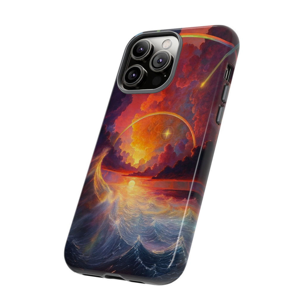 "Celestial Tides" – Printed Tough Phone Case