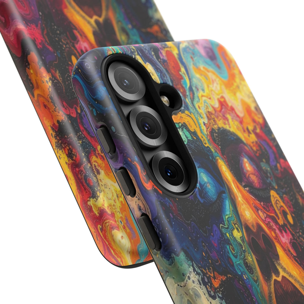 Psyche Unbound: Chromatic Consciousness, Digital Portrait Exploration - L’Art Suprême Phone Case