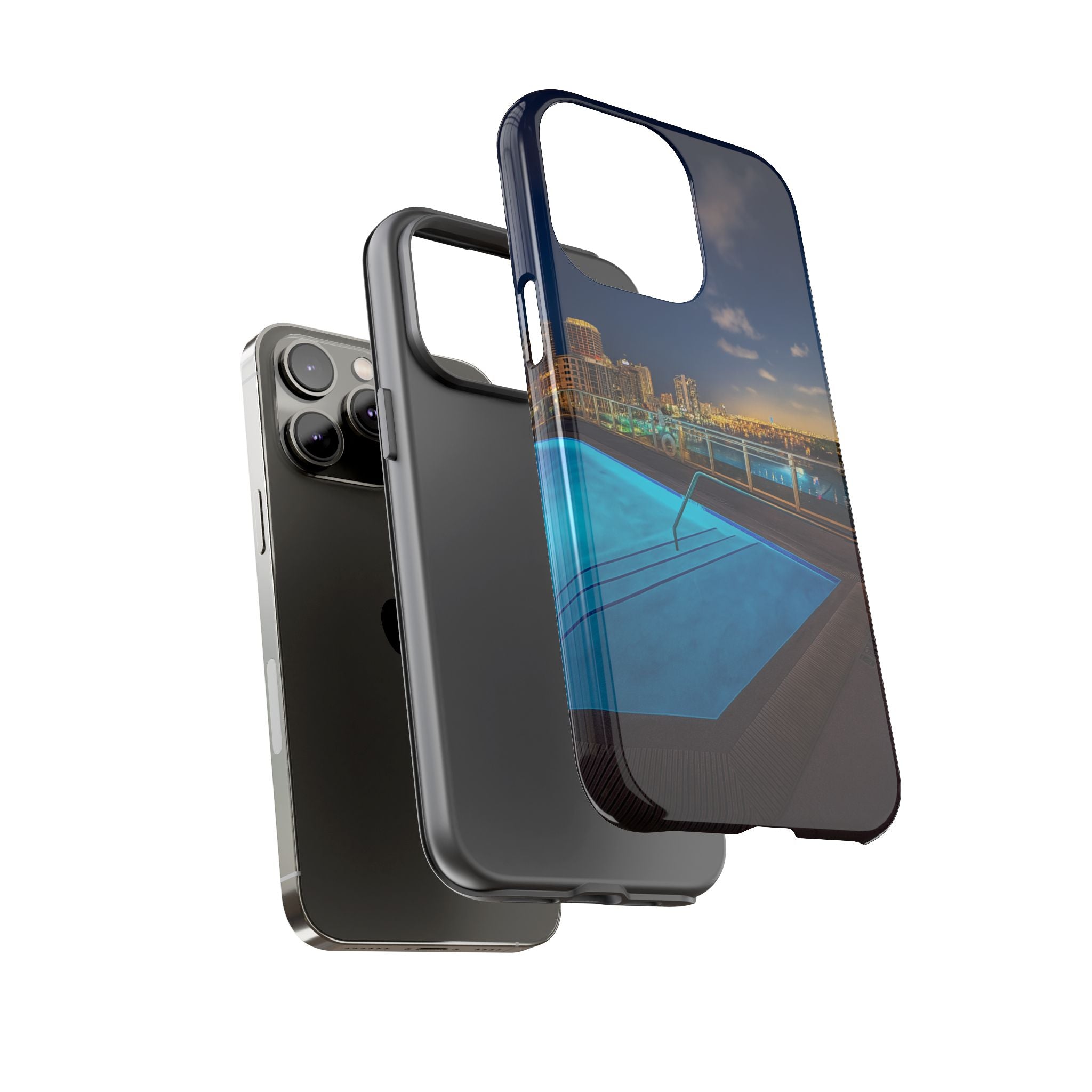 "Skyline Reflections" – Printed Phone Case