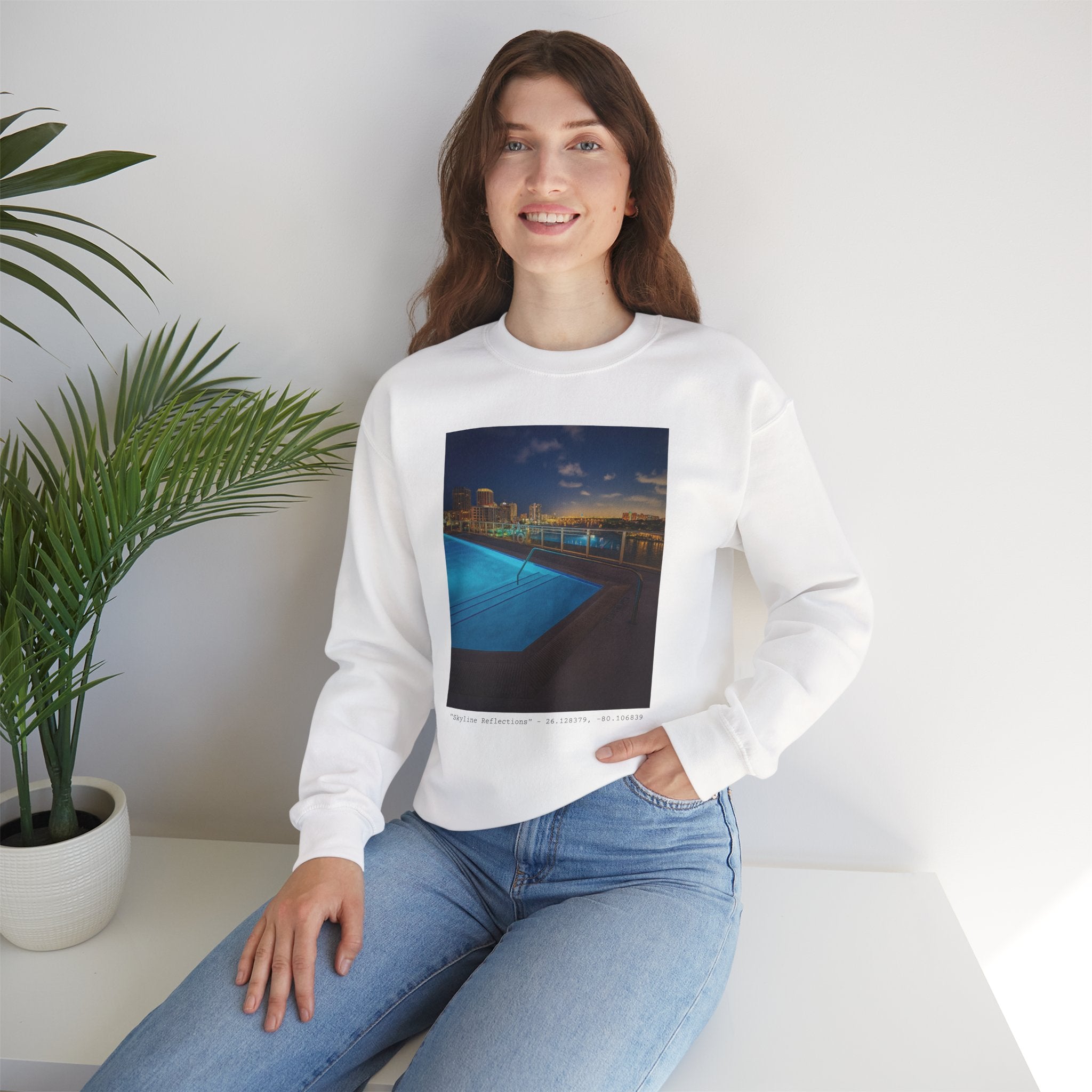 "Skyline Reflections" – Crewneck Sweatshirt