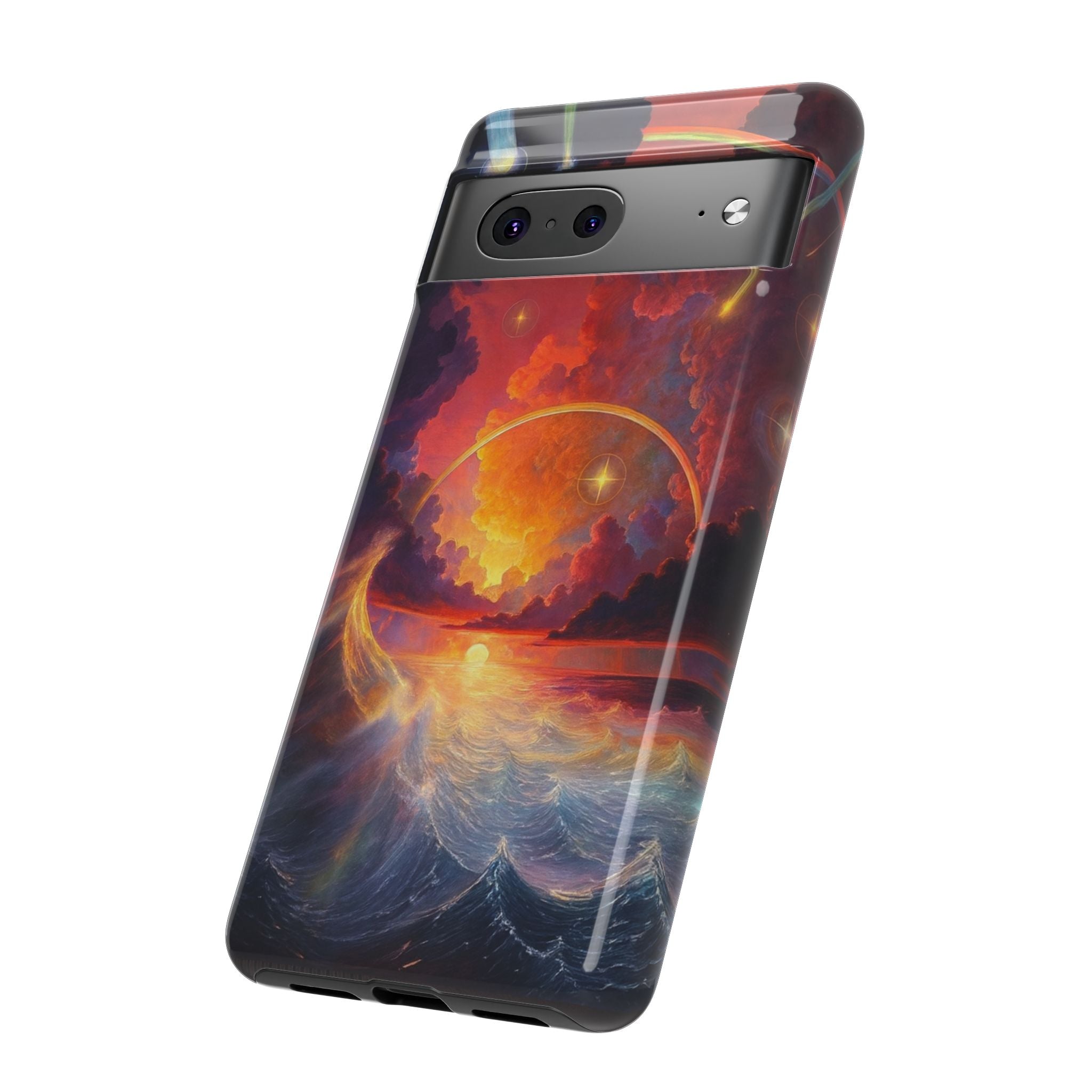 "Celestial Tides" – Printed Tough Phone Case