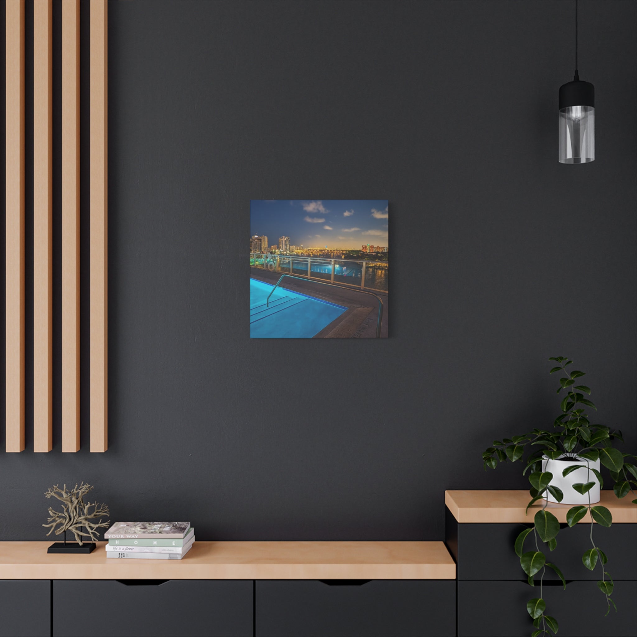 "Skyline Reflections" – Luxe Canvas Print