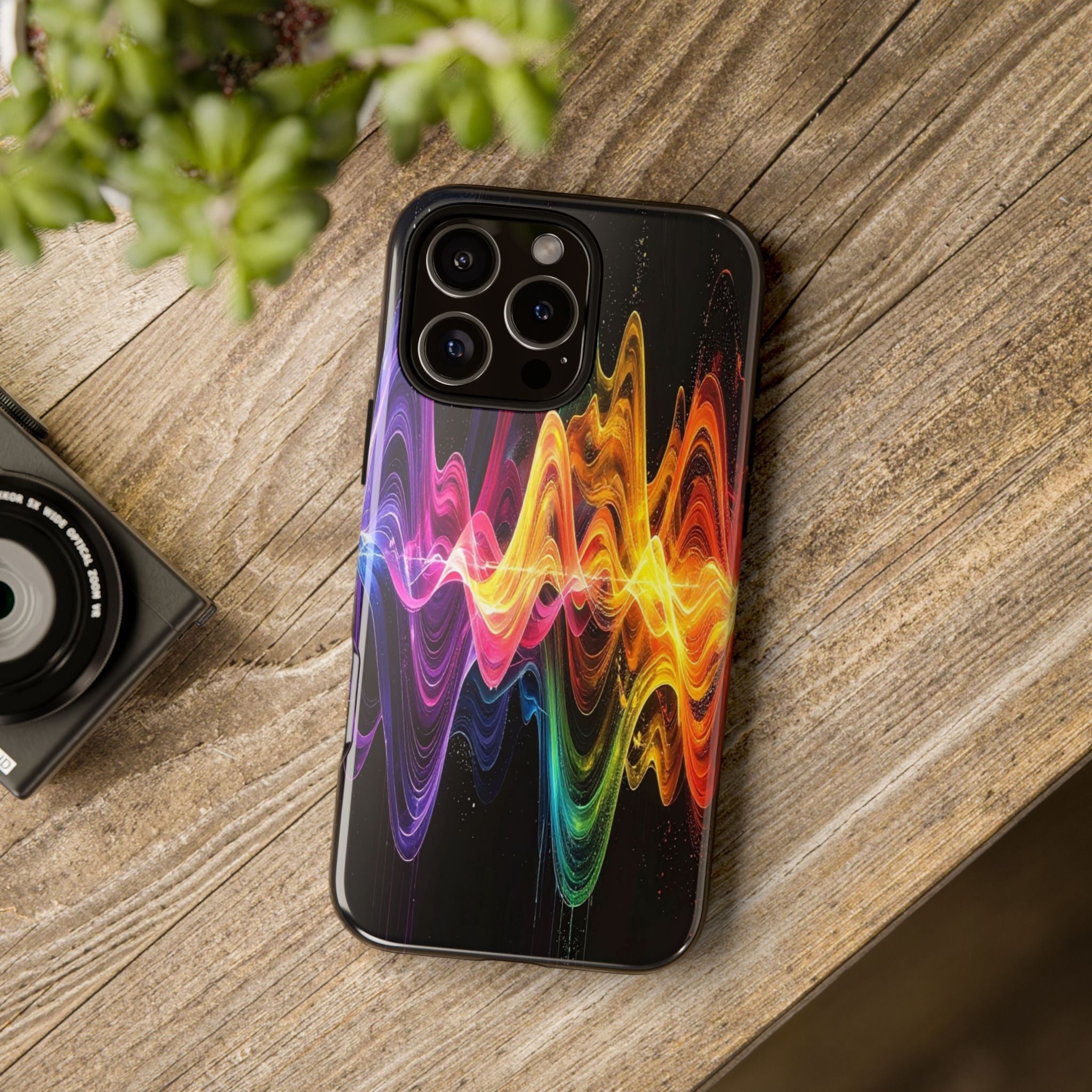 Resonant Spectrum: Digital Sound Wave Visualization, Chromatic Energy Flow - L’Art Suprême Phone Case