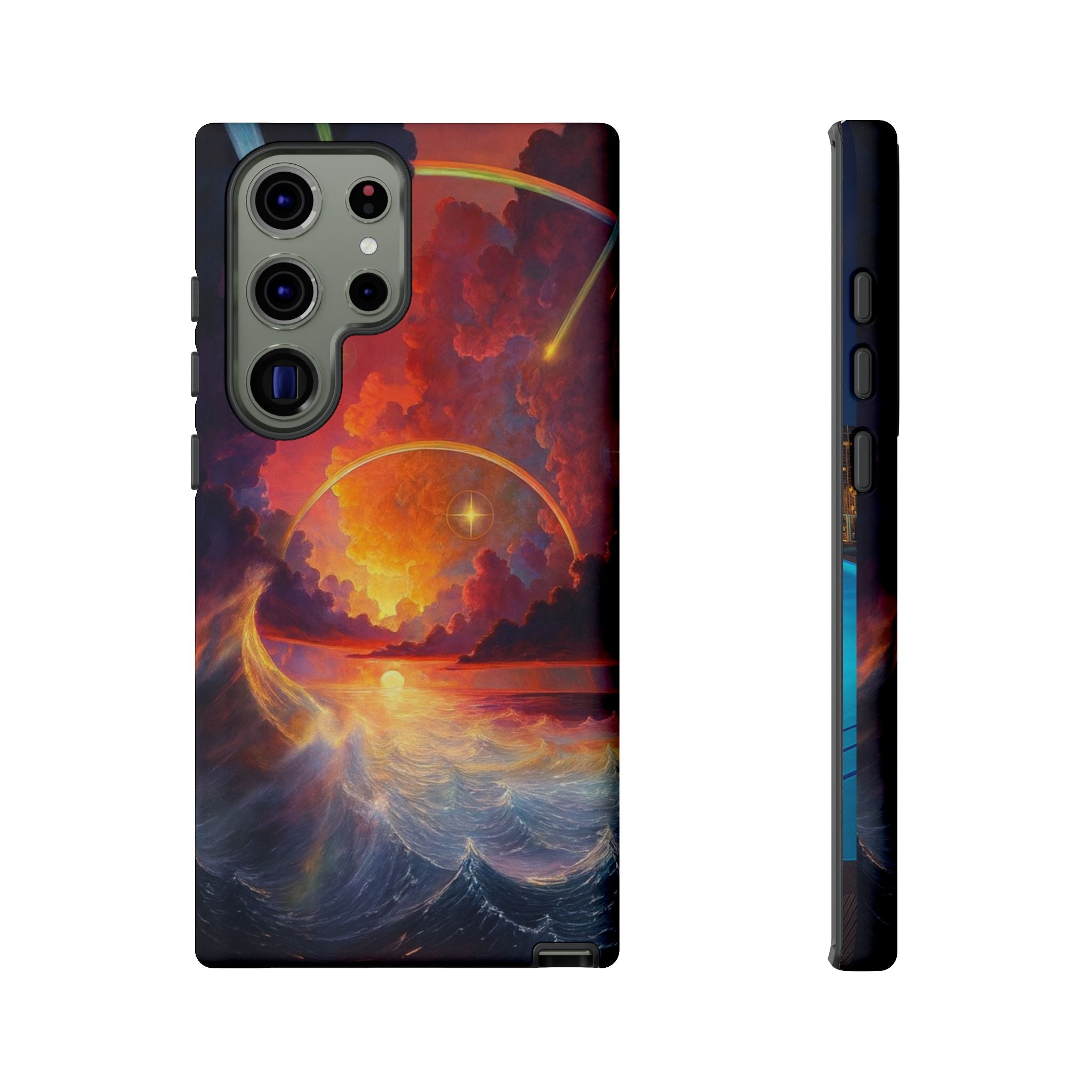 "Celestial Tides" – Printed Tough Phone Case
