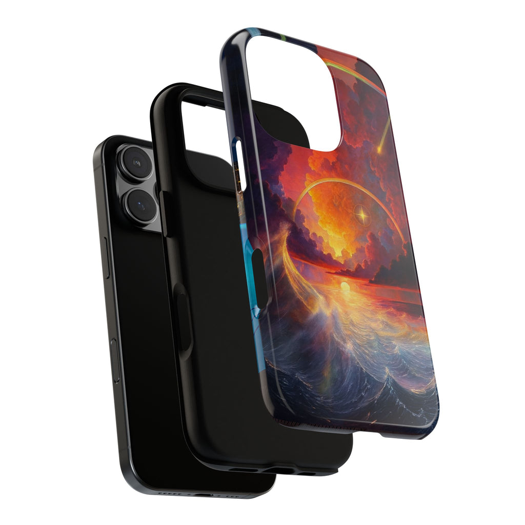 "Celestial Tides" – Printed Tough Phone Case