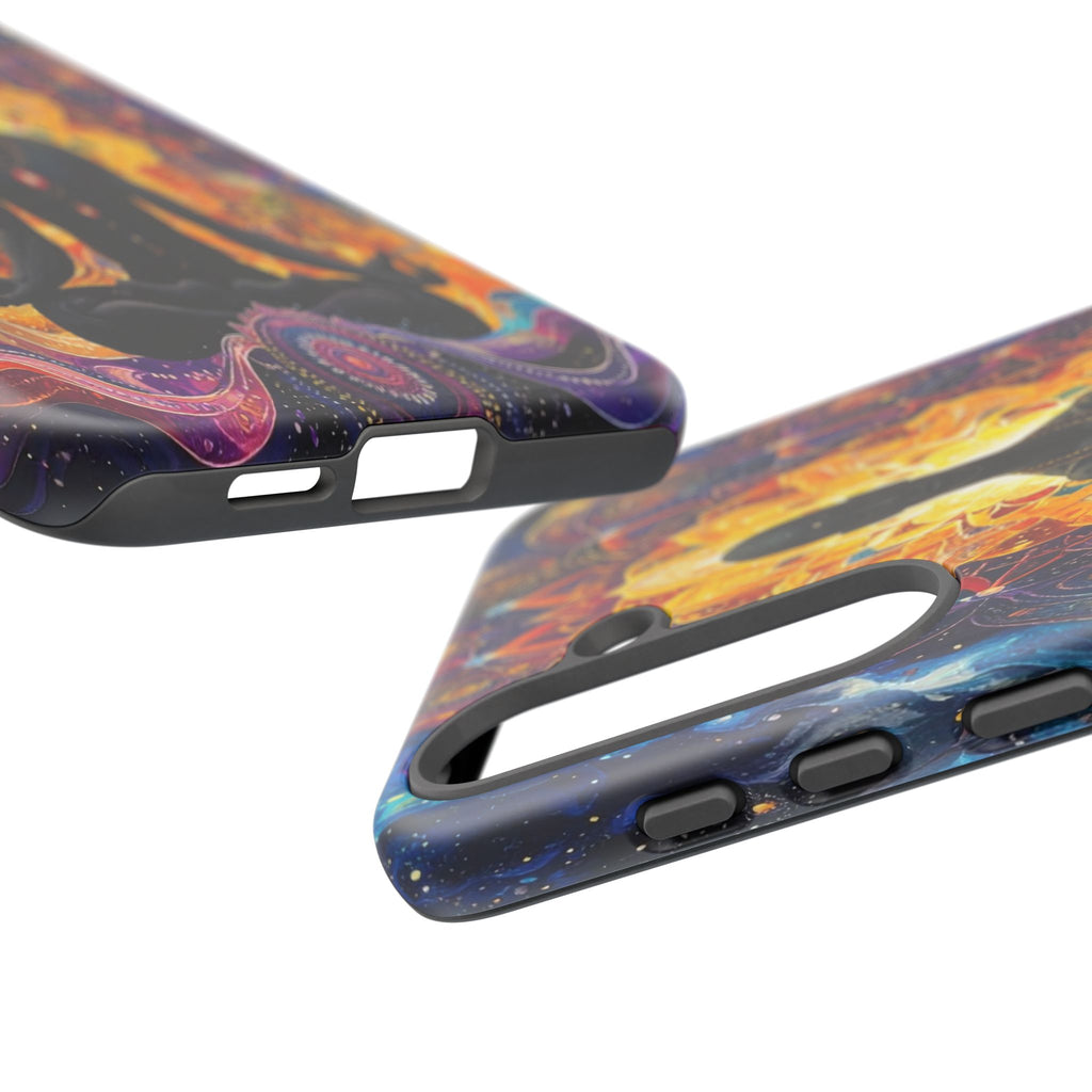 Cosmic Awakening: Spiritual Meditation Mandala, Chakra Energy Visualization - L’Art Suprême Phone Case