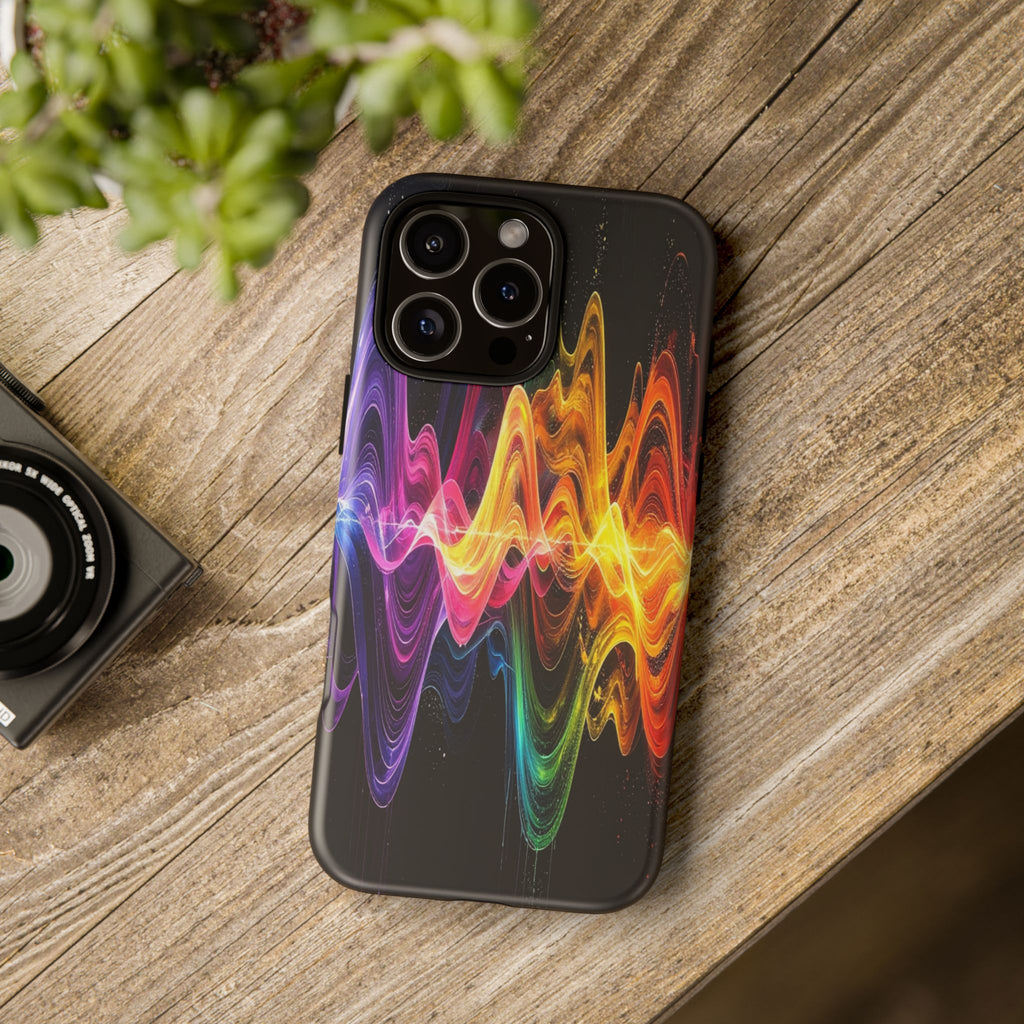 Resonant Spectrum: Digital Sound Wave Visualization, Chromatic Energy Flow - L’Art Suprême Phone Case