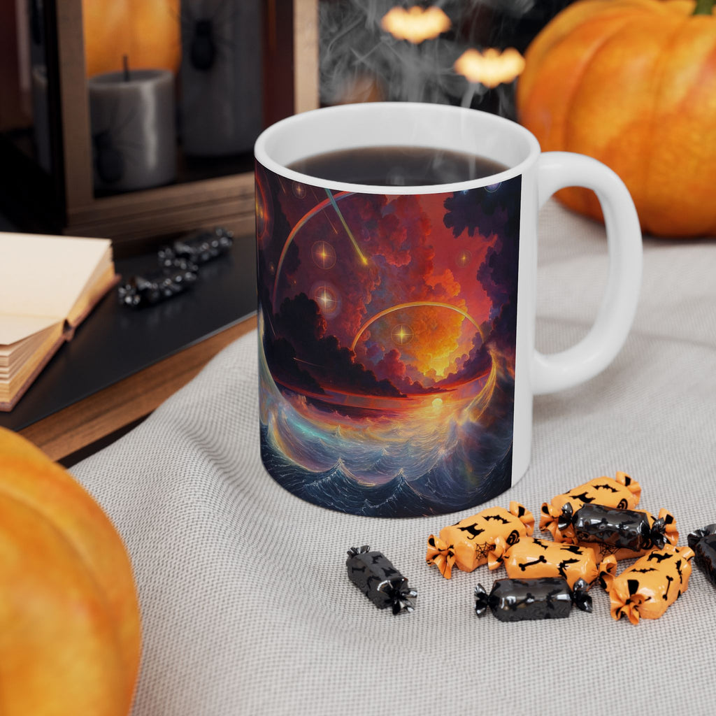 "Celestial Tides" – Ceramic Mug