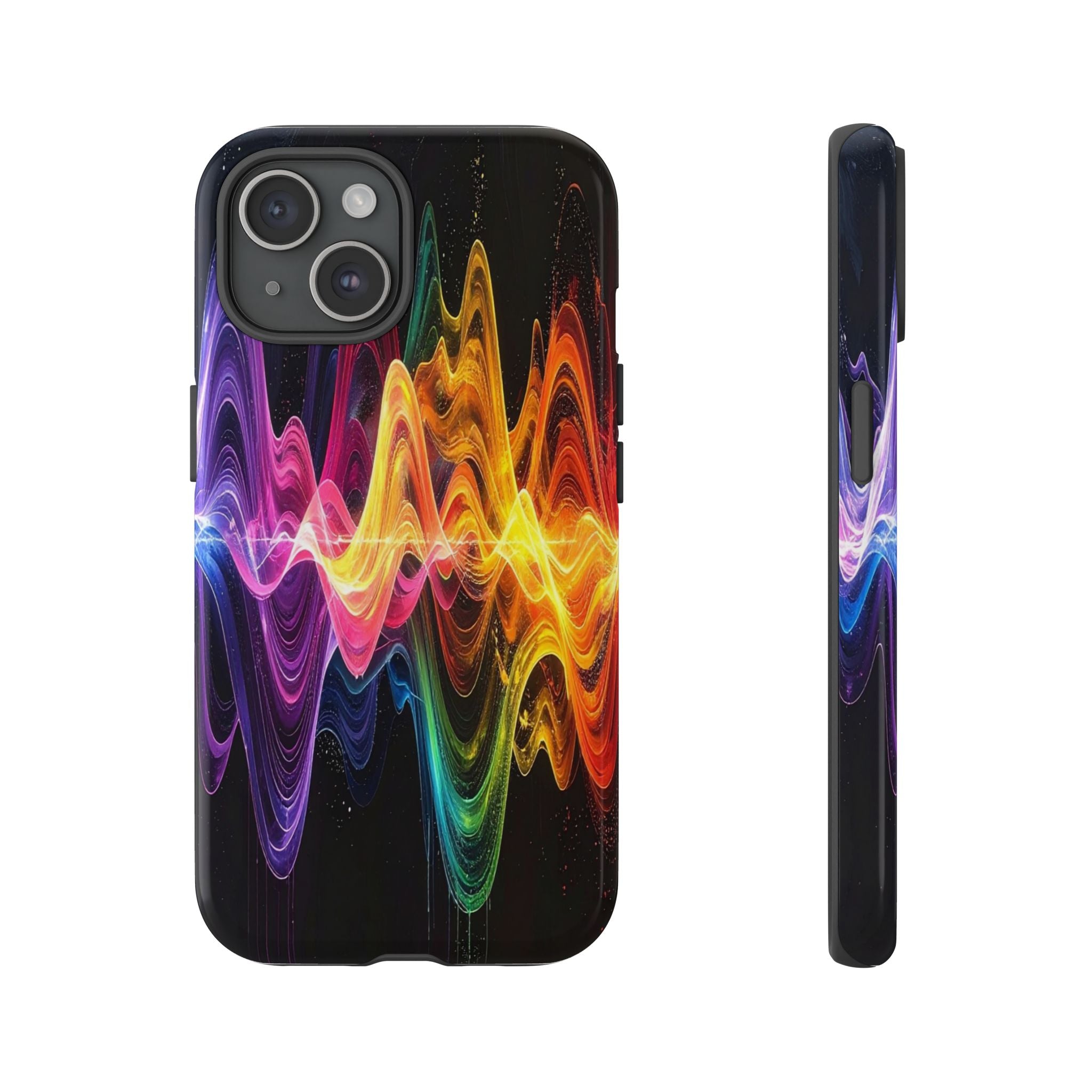 Resonant Spectrum: Digital Sound Wave Visualization, Chromatic Energy Flow - L’Art Suprême Phone Case
