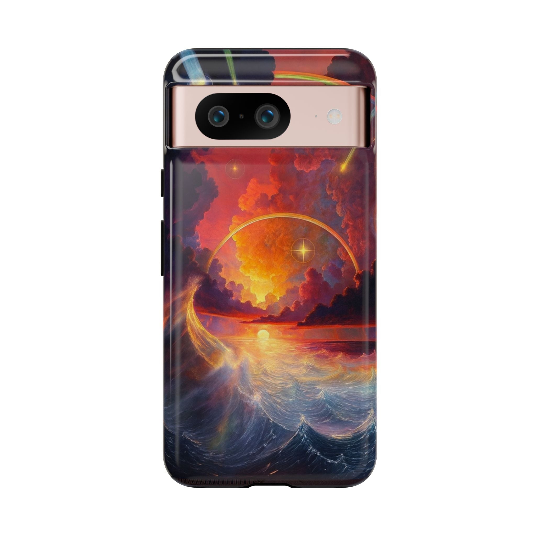"Celestial Tides" – Printed Tough Phone Case