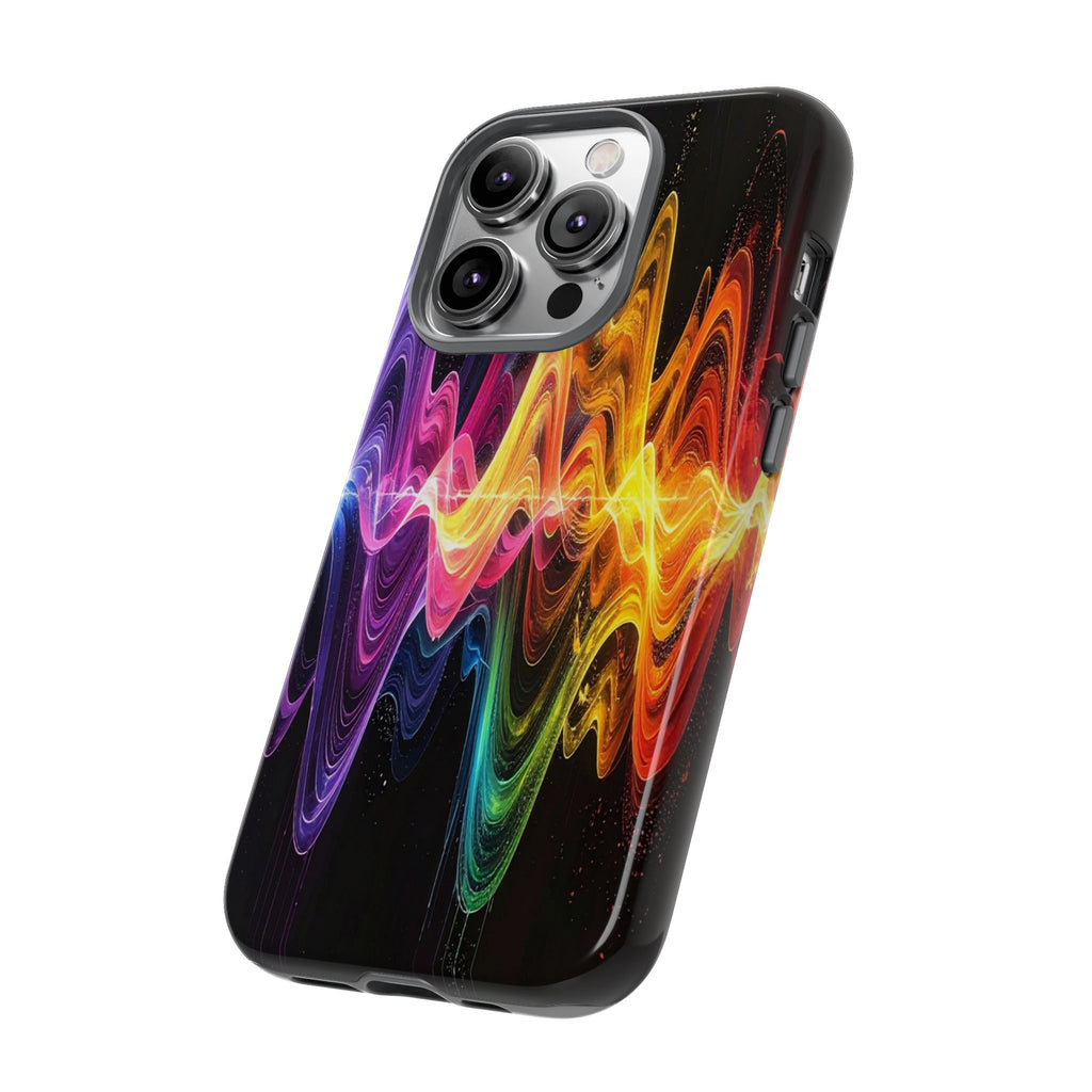 Resonant Spectrum: Digital Sound Wave Visualization, Chromatic Energy Flow - L’Art Suprême Phone Case