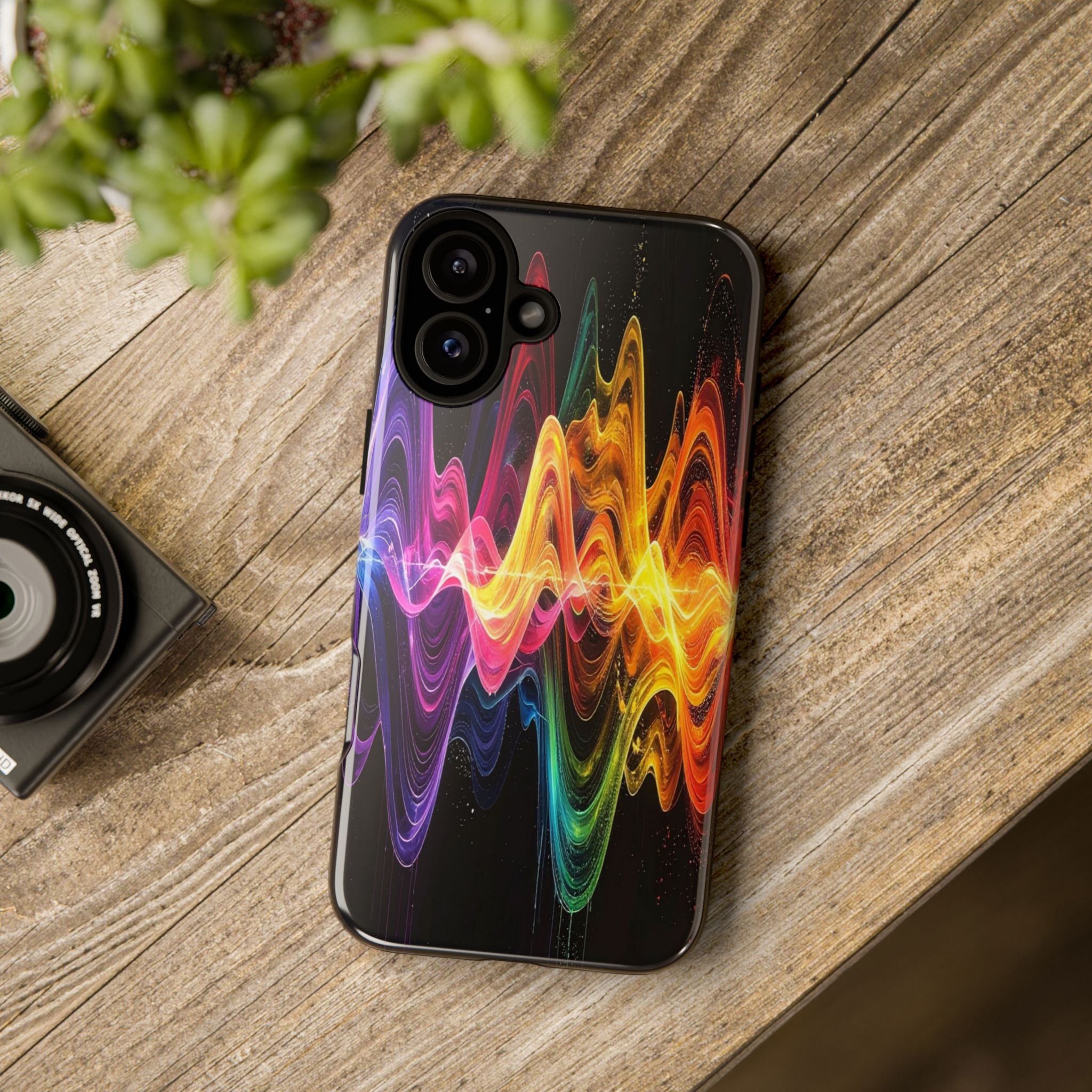 Resonant Spectrum: Digital Sound Wave Visualization, Chromatic Energy Flow - L’Art Suprême Phone Case