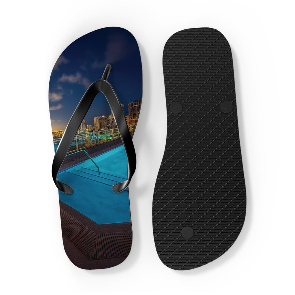 “Skyline Reflections" – Premium Flip Flops