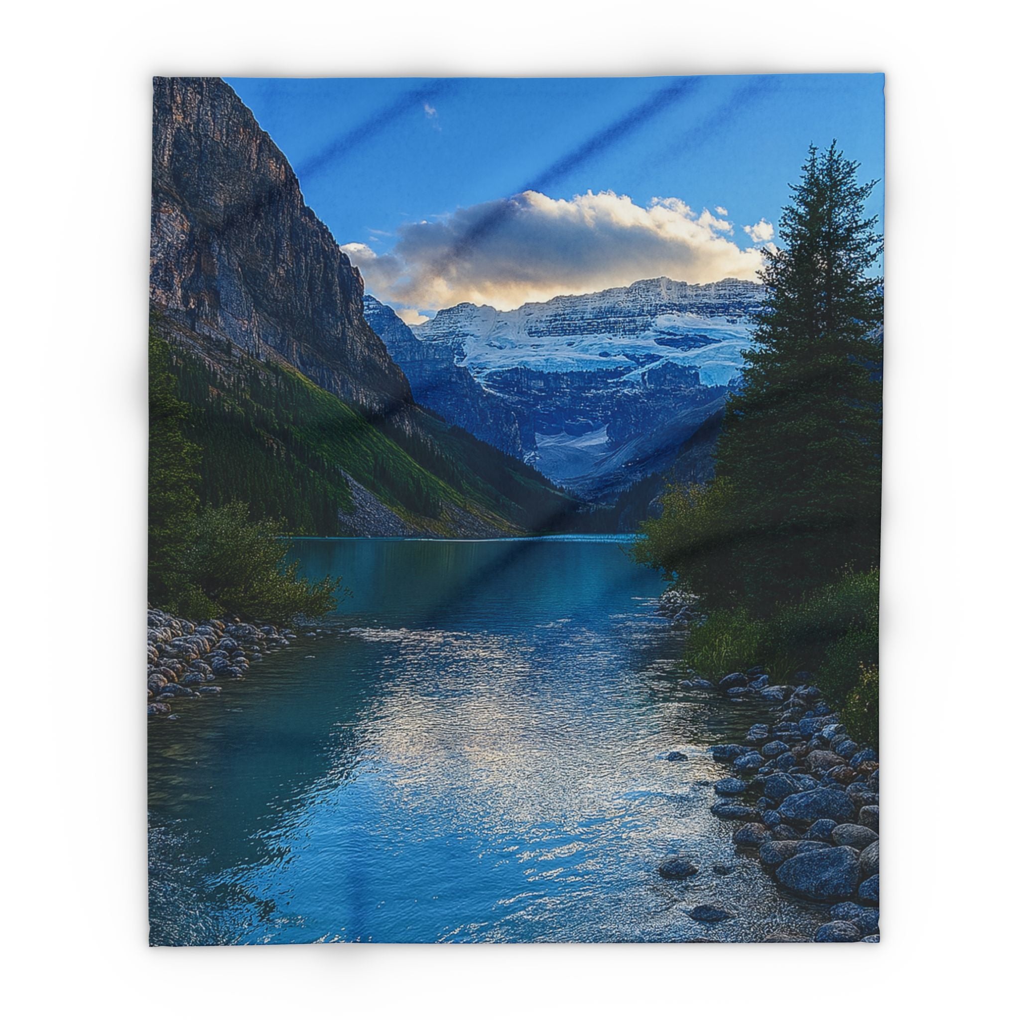 "Glacial Serenity" – Fleece Blanket