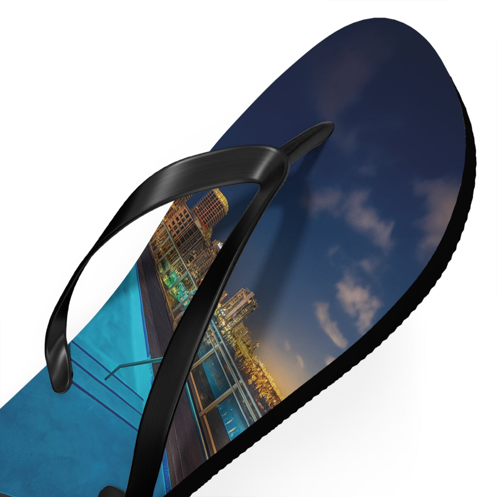 “Skyline Reflections" – Premium Flip Flops