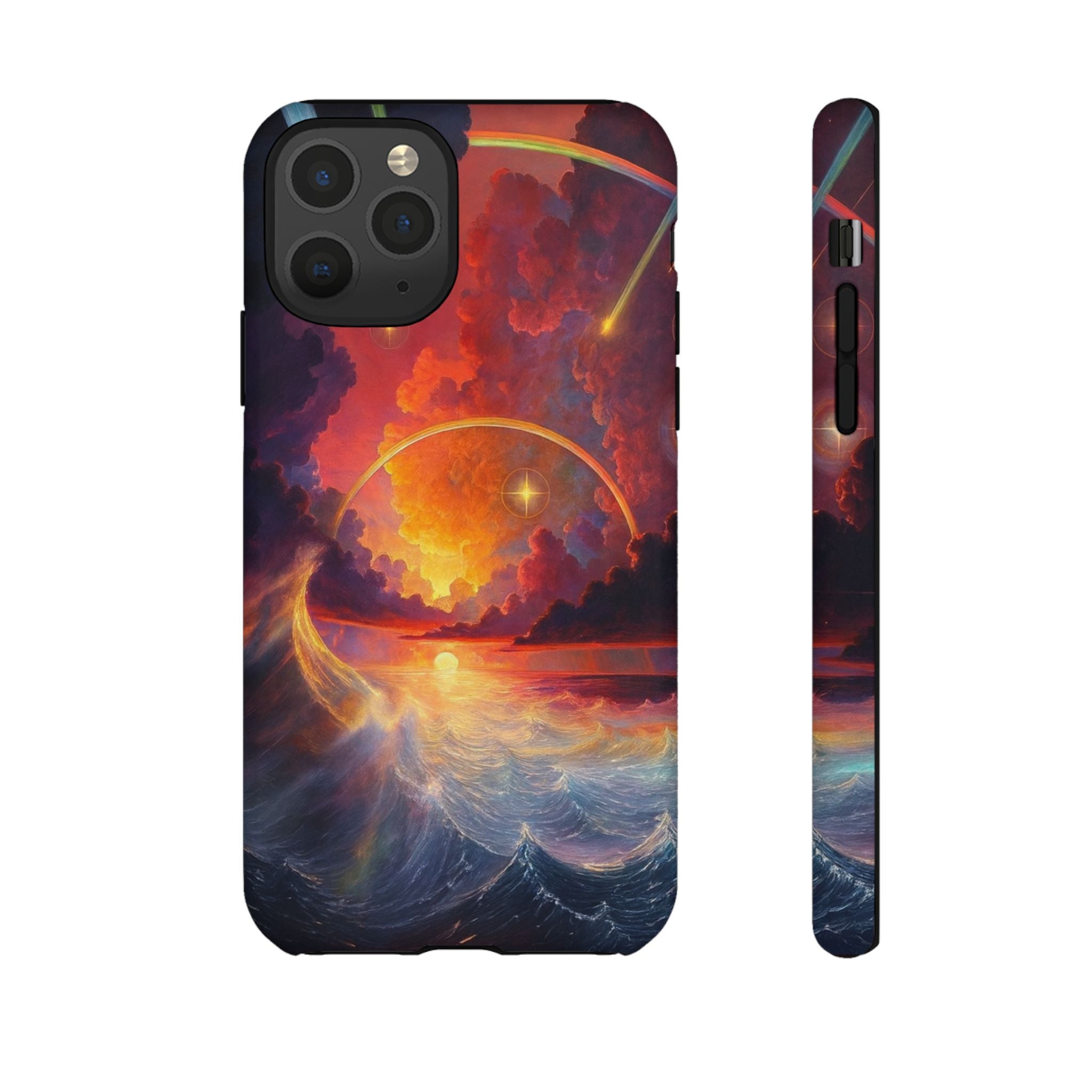 "Celestial Tides" – Printed Tough Phone Case