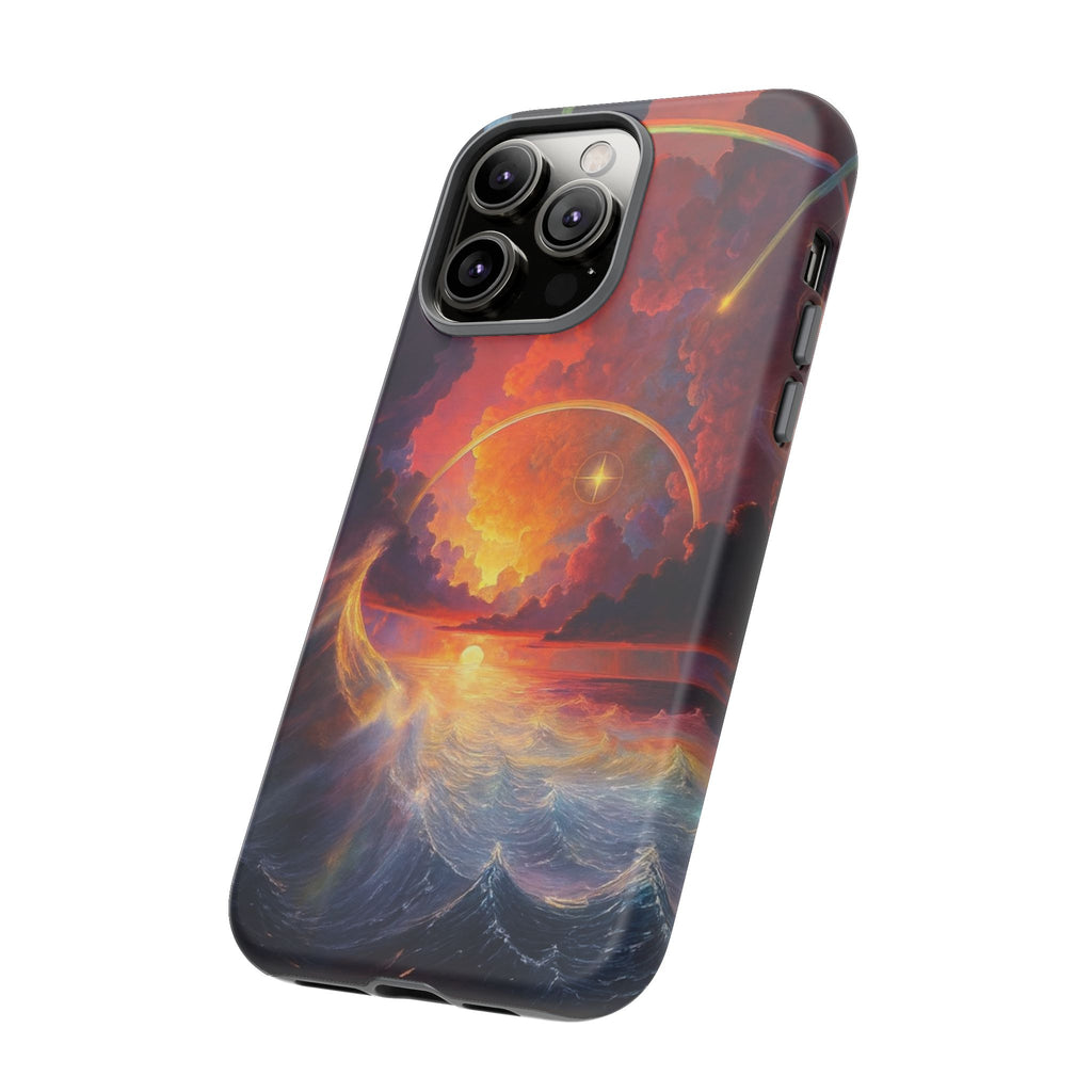 "Celestial Tides" – Printed Tough Phone Case