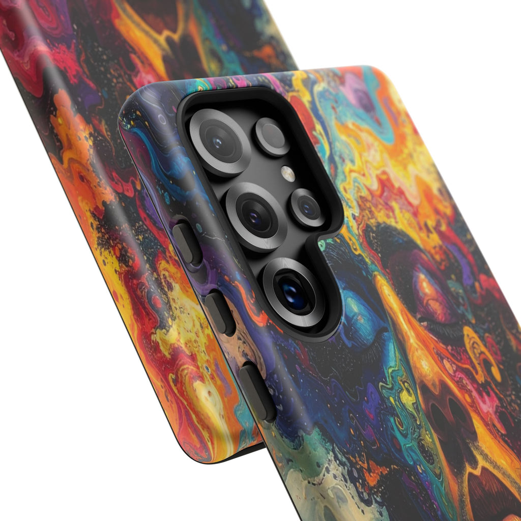 Psyche Unbound: Chromatic Consciousness, Digital Portrait Exploration - L’Art Suprême Phone Case