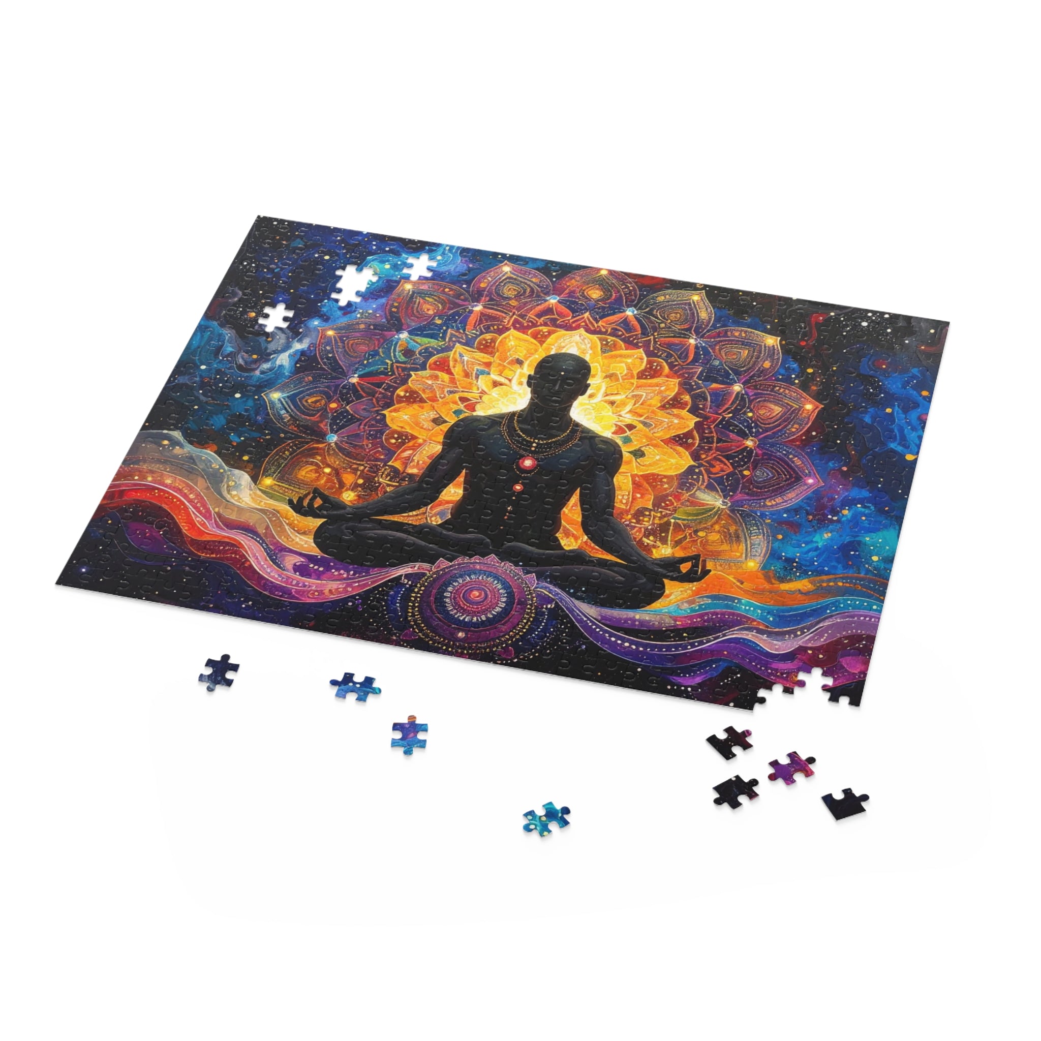 Cosmic Meditation: Chakra Awakening, Mandala of Spiritual Emergence -  L'Art Puzzle