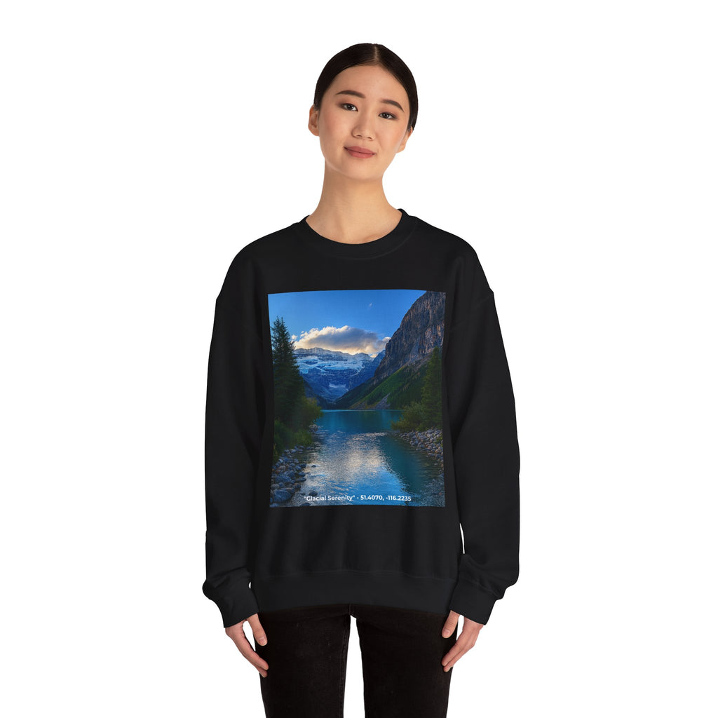 "Glacial Serenity" – Alpine Calm Crewneck