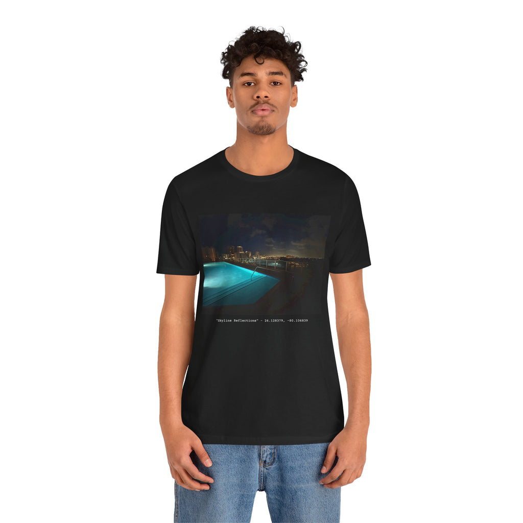"Skyline Reflections" - White or Black Luxe T-Shirt