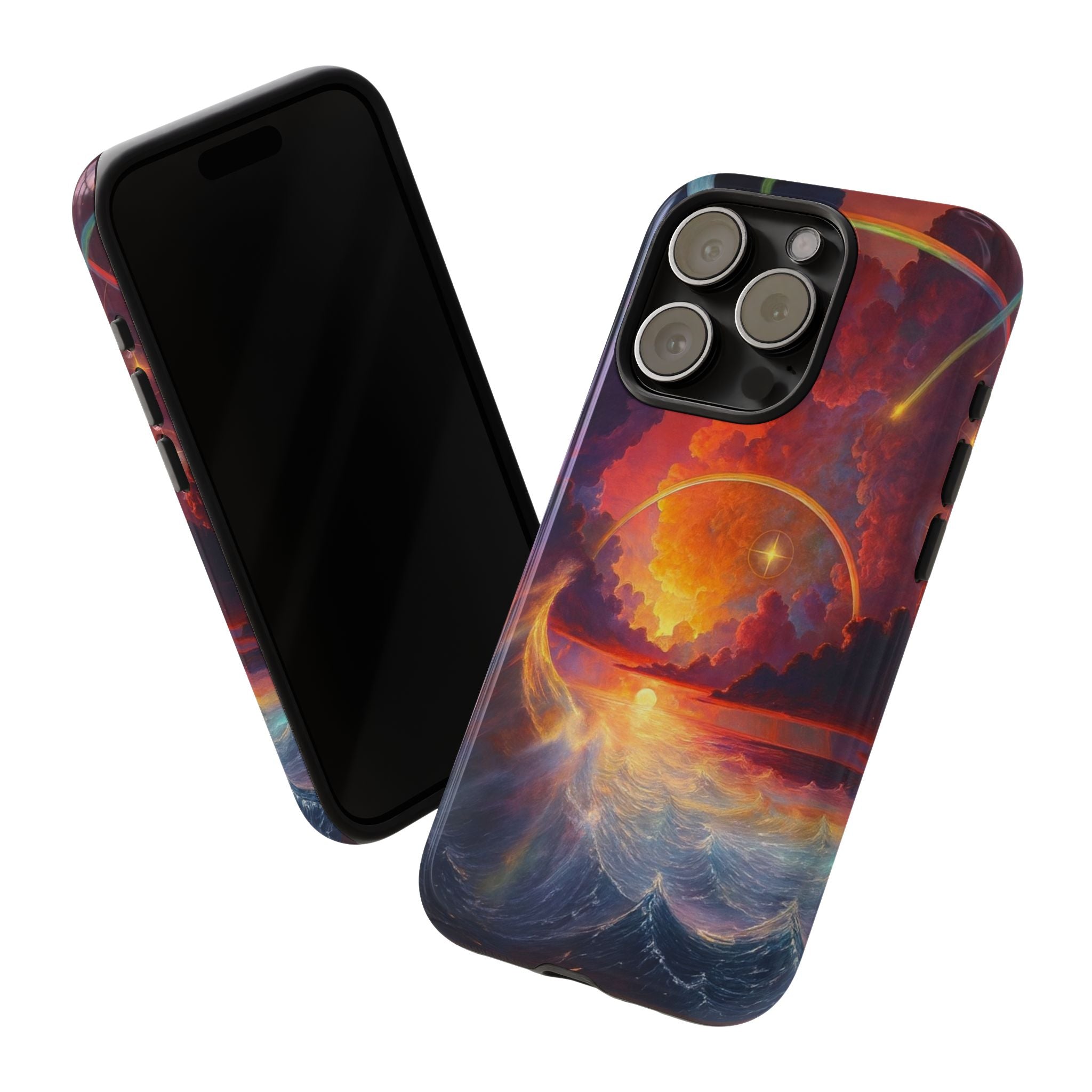 "Celestial Tides" – Printed Tough Phone Case