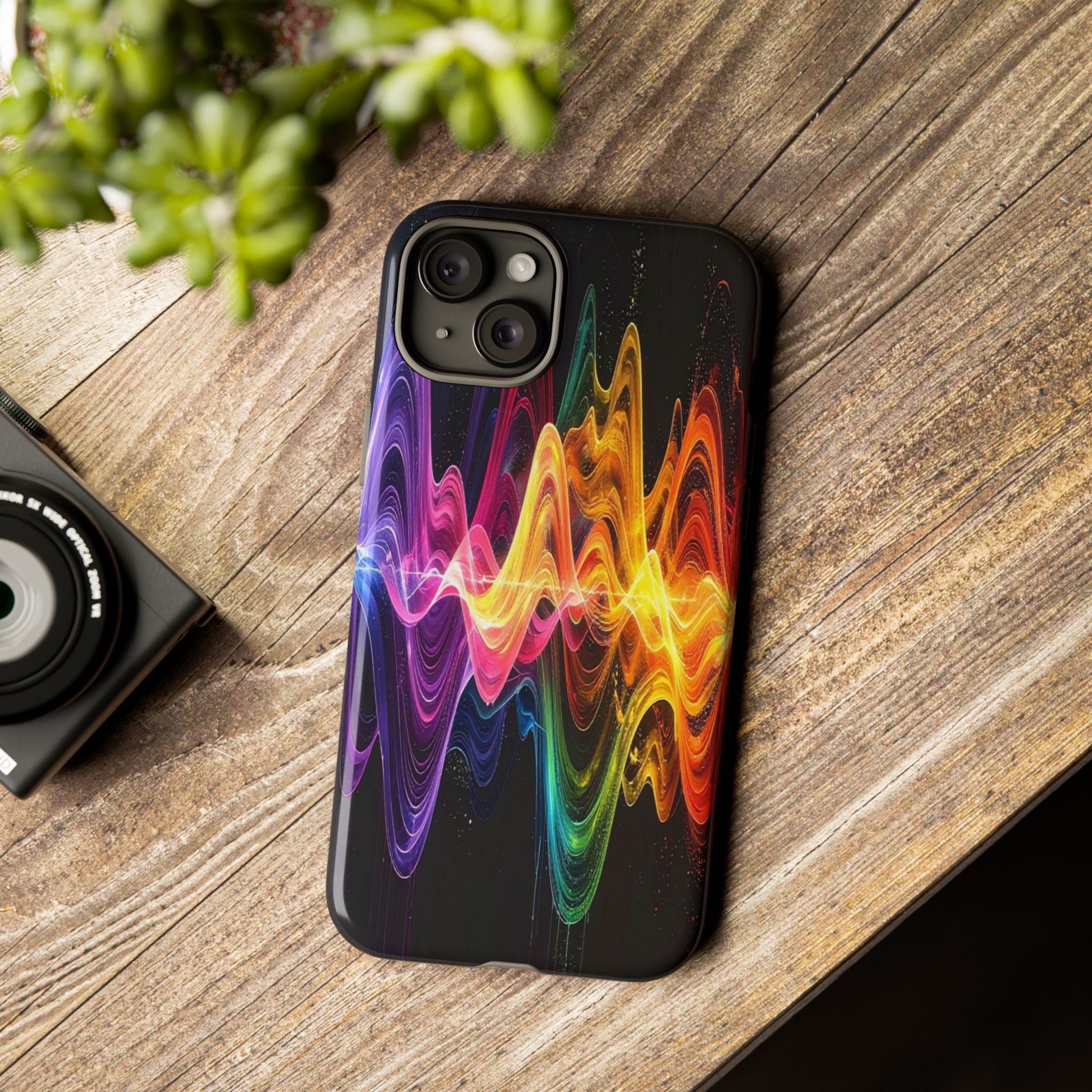 Resonant Spectrum: Digital Sound Wave Visualization, Chromatic Energy Flow - L’Art Suprême Phone Case