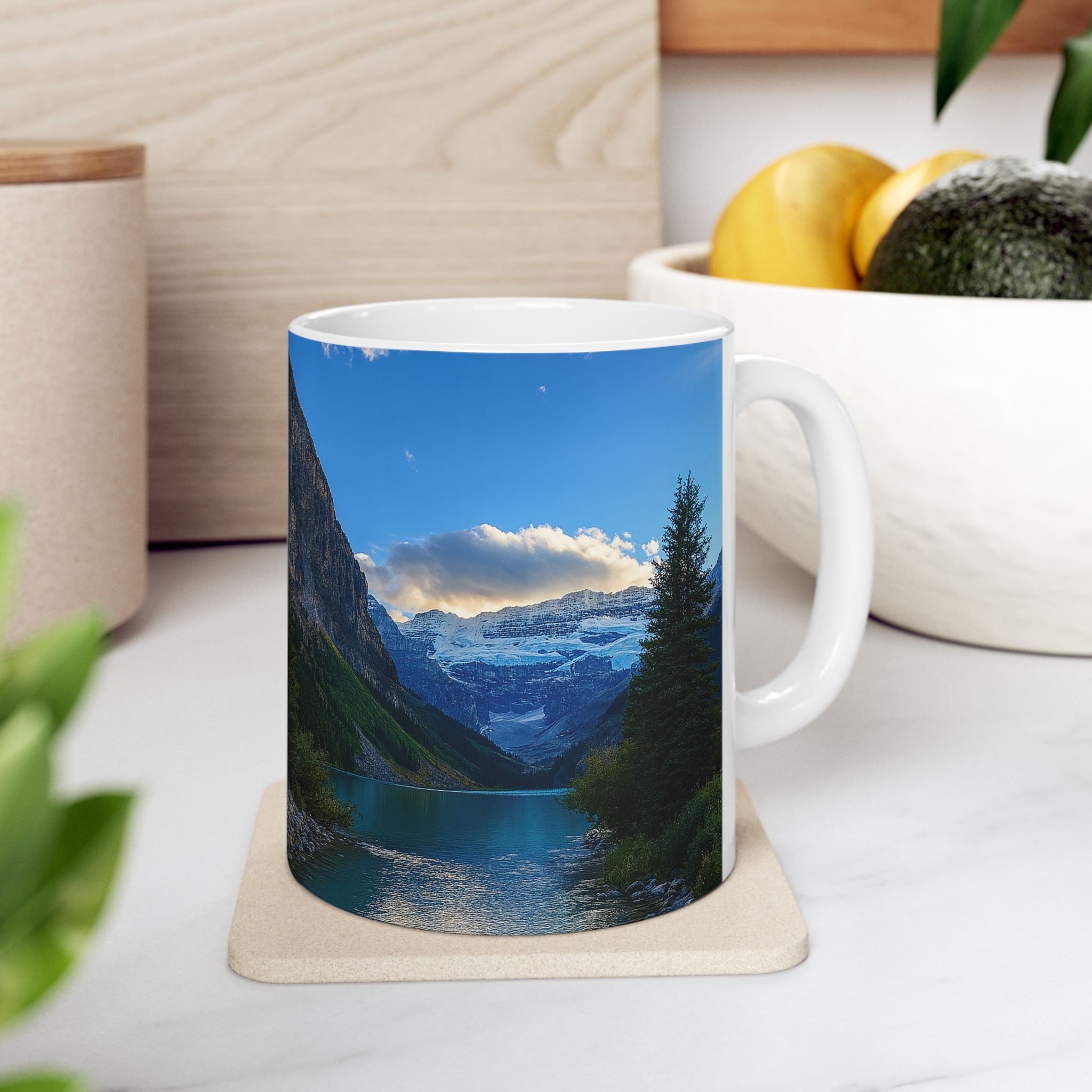 "Glacial Serenity" – Ceramic Mug