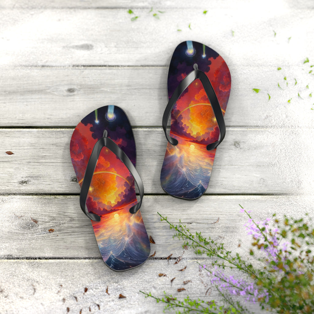 “Celestial Tides" – Premium Flip Flops