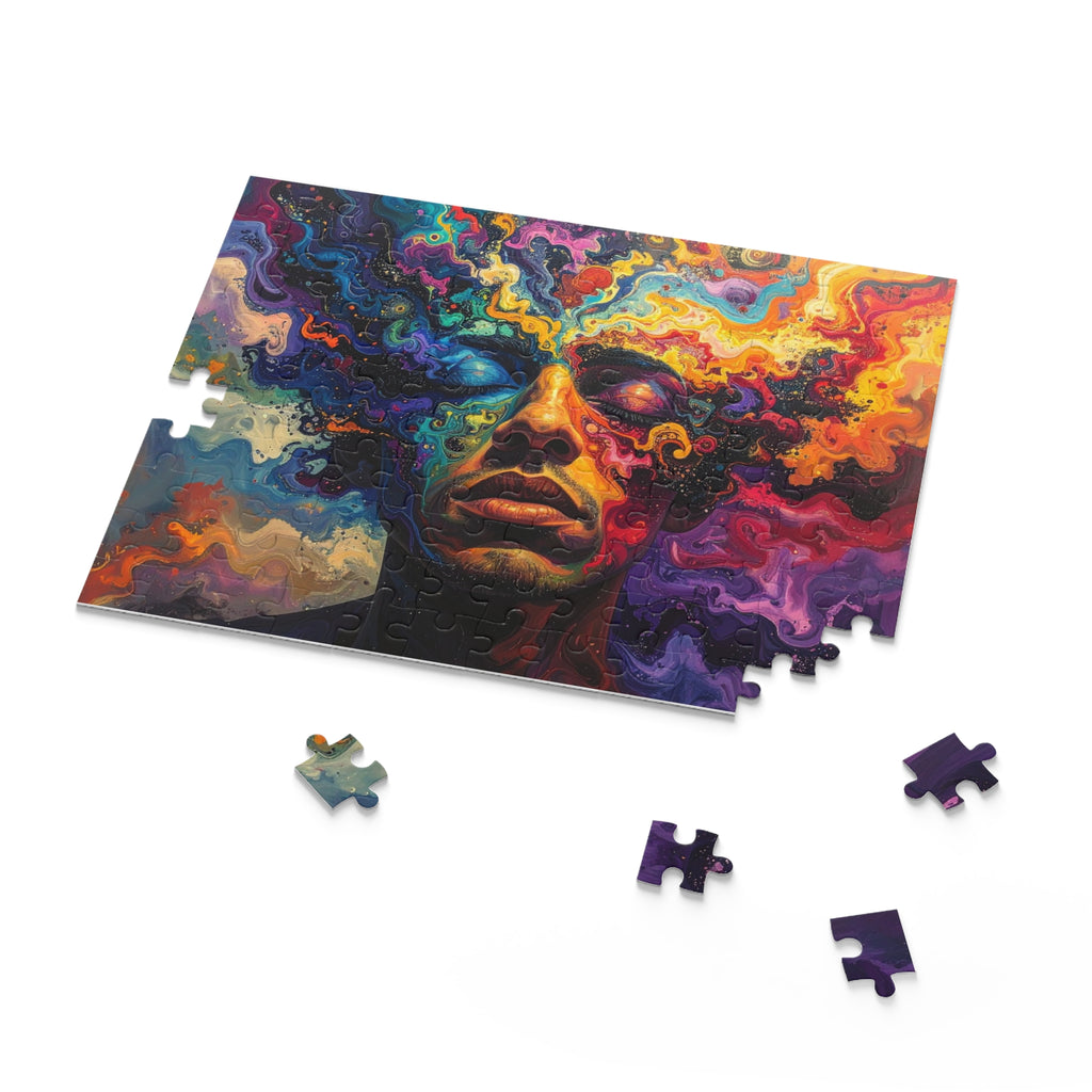 Cosmic Consciousness: Psychedelic Inner Landscape, Vibrant Abstract Expressionism -  L'Art Puzzle