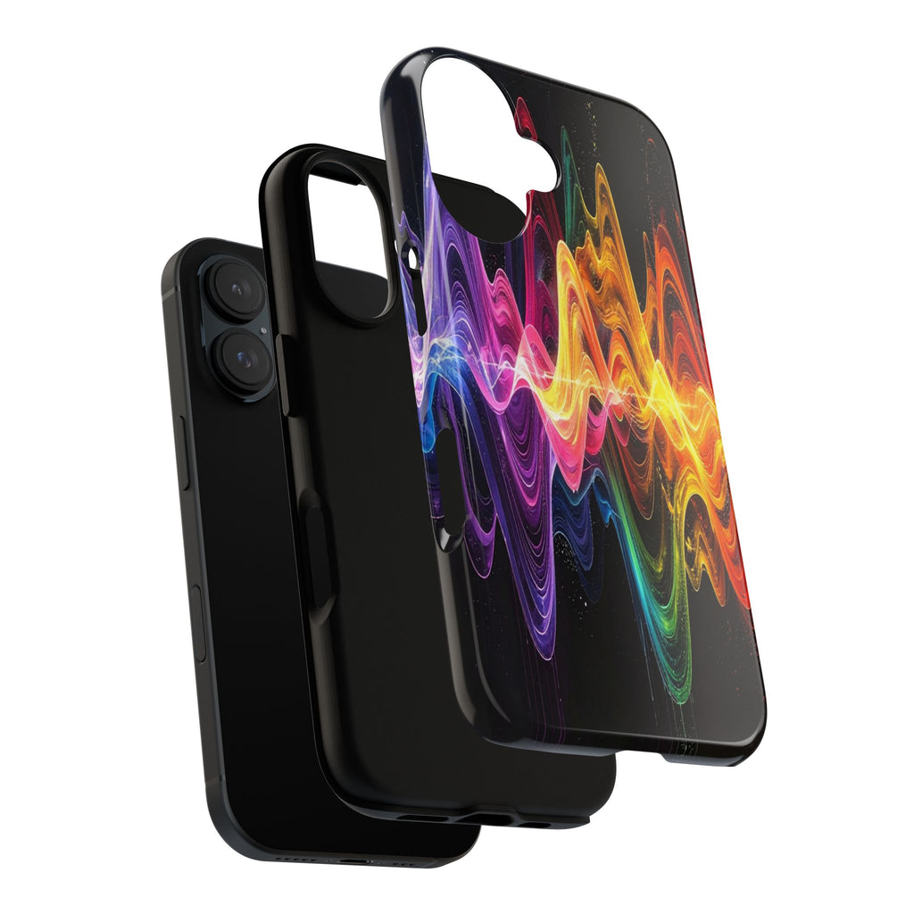 Resonant Spectrum: Digital Sound Wave Visualization, Chromatic Energy Flow - L’Art Suprême Phone Case