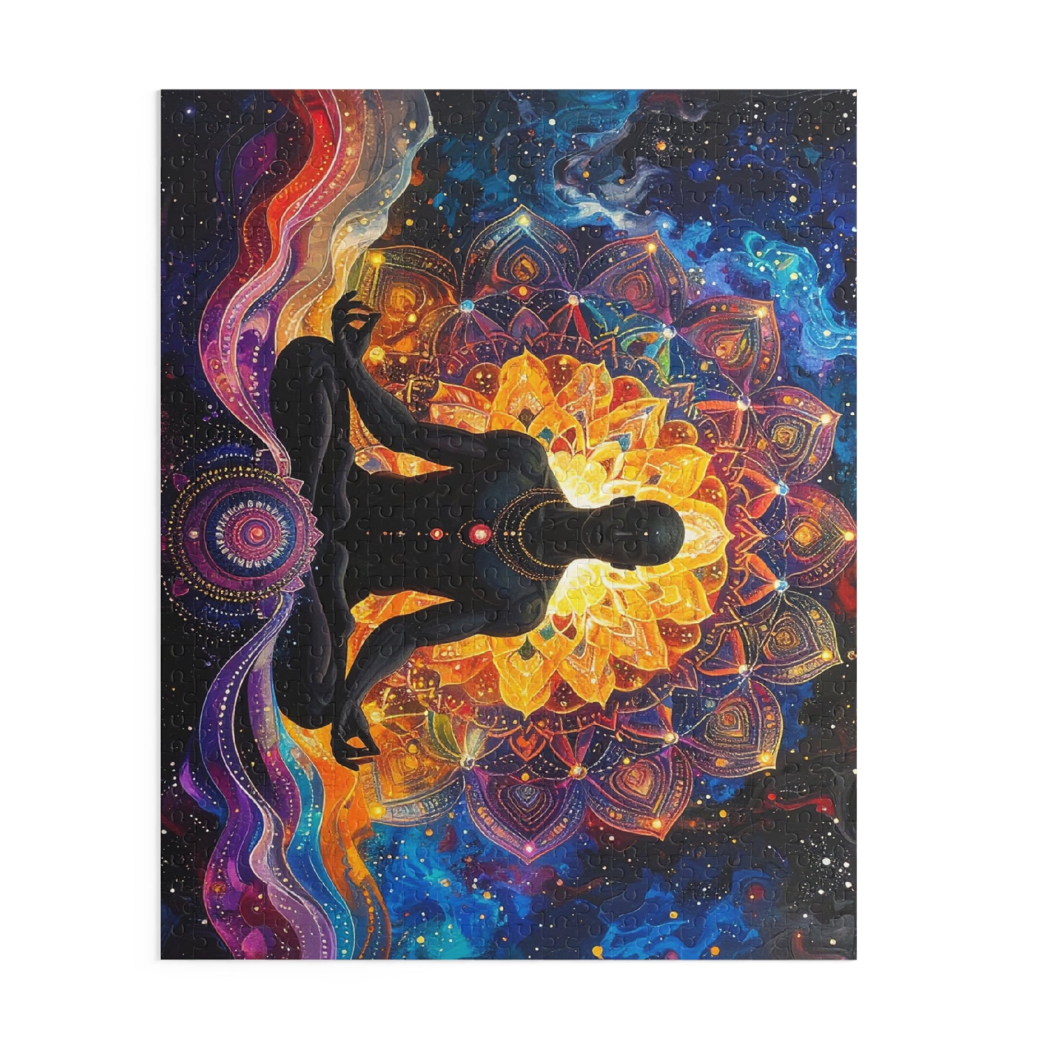 Cosmic Meditation: Chakra Awakening, Mandala of Spiritual Emergence -  L'Art Puzzle