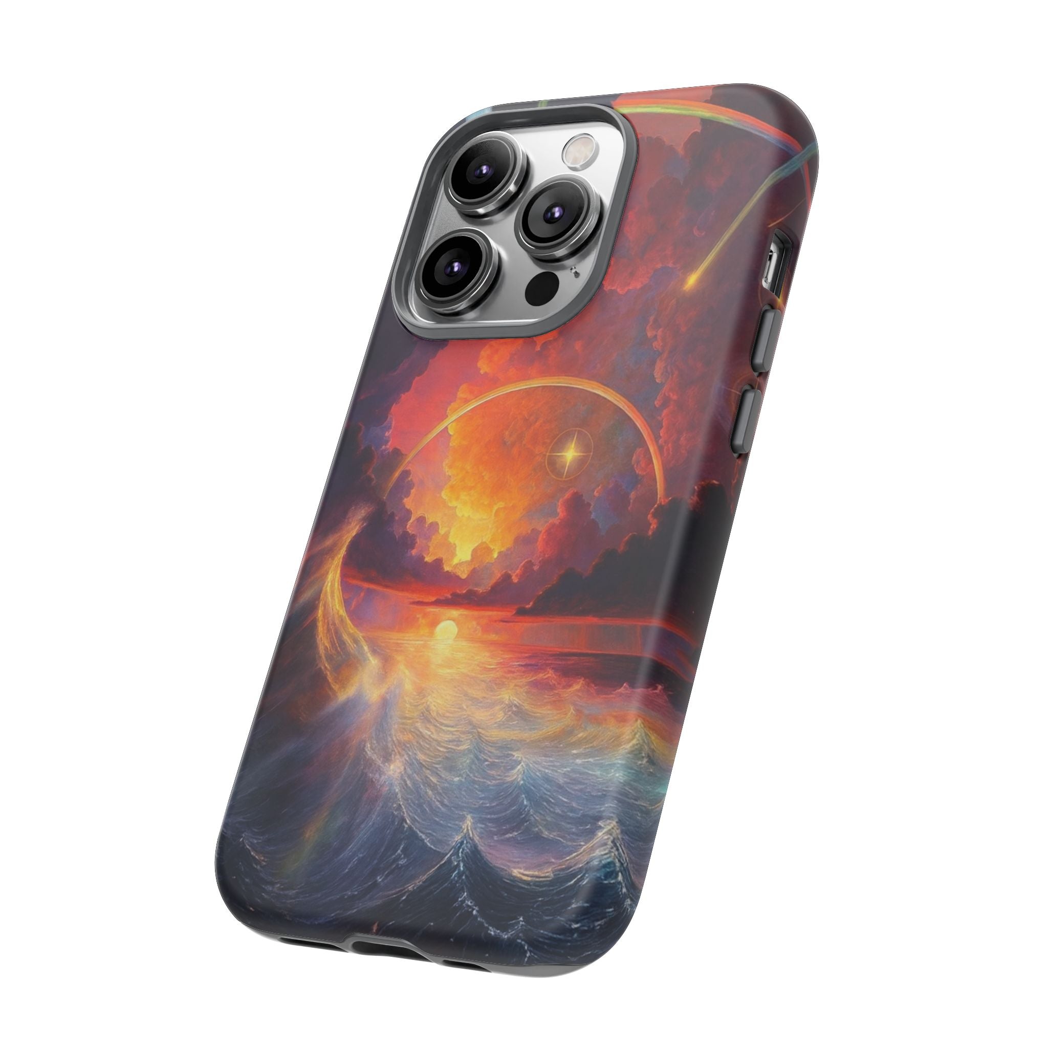 "Celestial Tides" – Printed Tough Phone Case