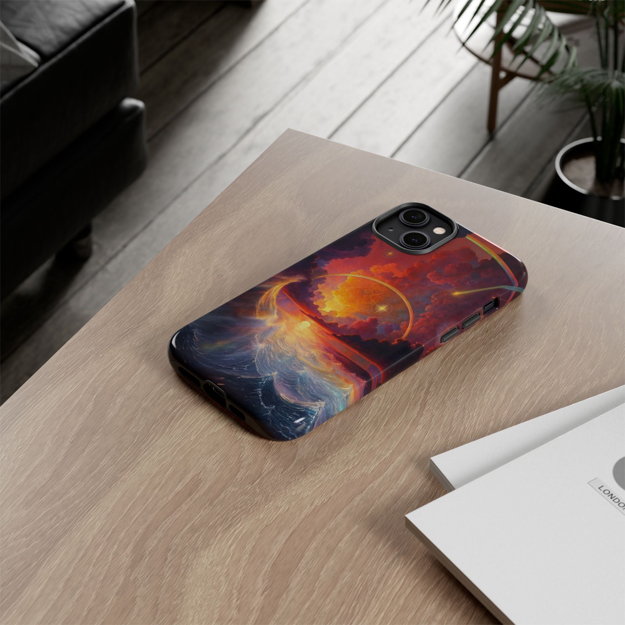 "Celestial Tides" – Printed Tough Phone Case