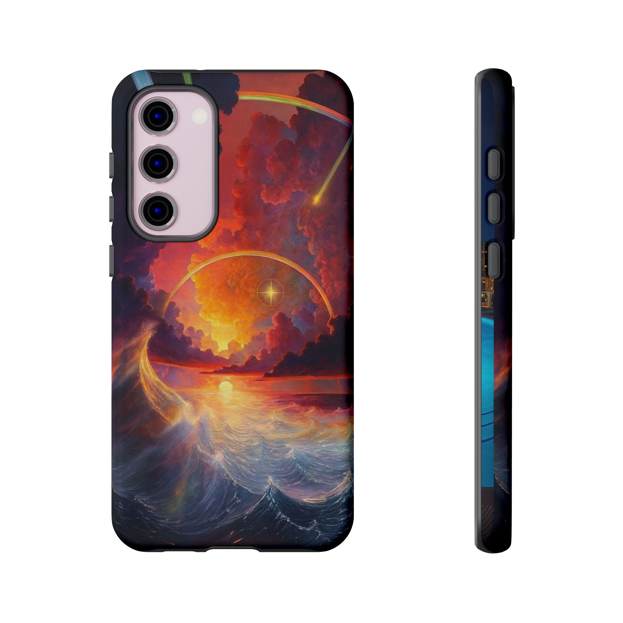 "Celestial Tides" – Printed Tough Phone Case