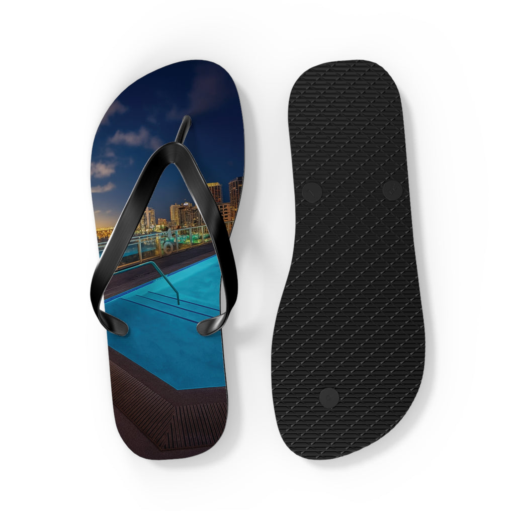 “Skyline Reflections" – Premium Flip Flops