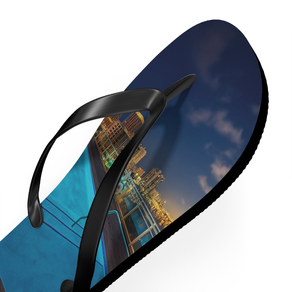 “Skyline Reflections" – Premium Flip Flops