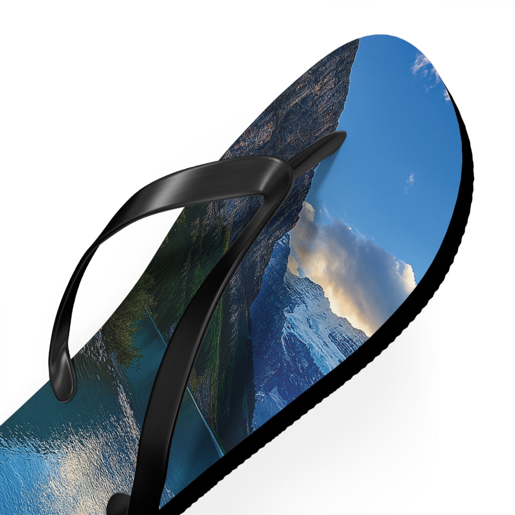 "Glacial Serenity" – Premium Flip Flops