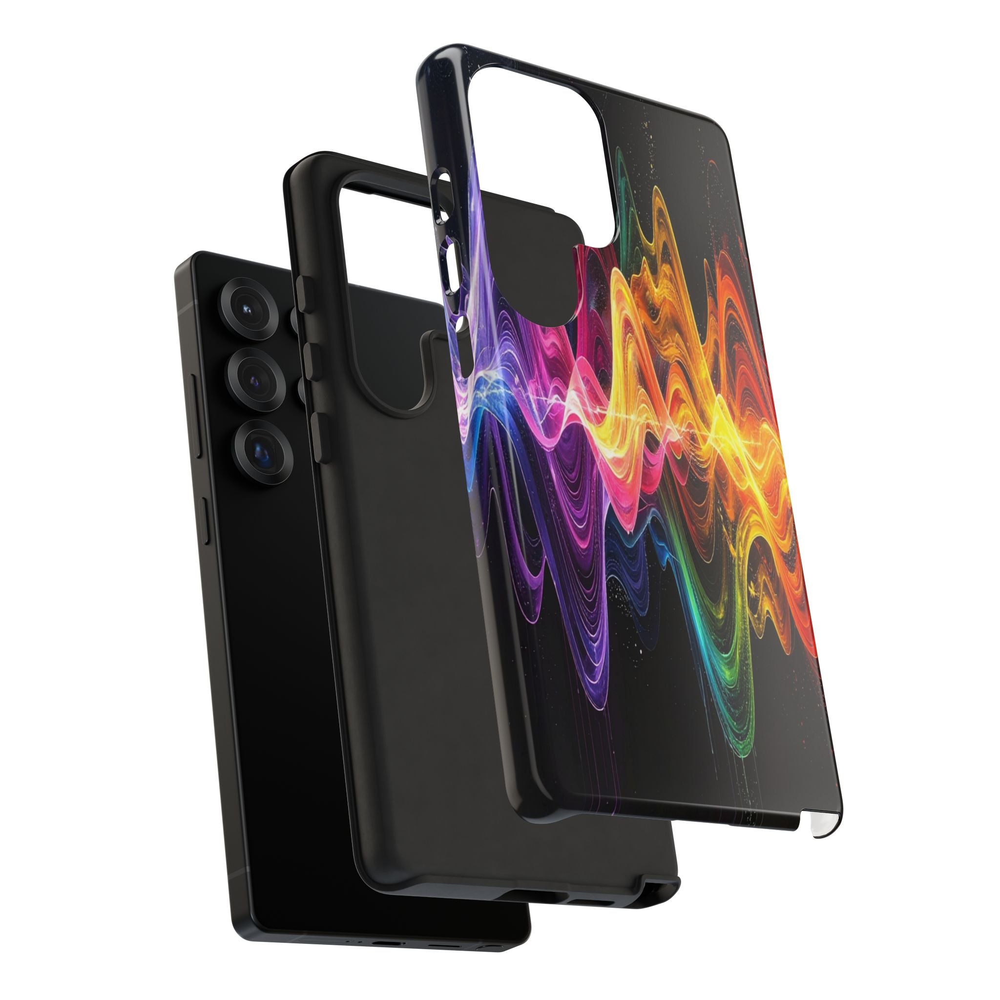 Resonant Spectrum: Digital Sound Wave Visualization, Chromatic Energy Flow - L’Art Suprême Phone Case