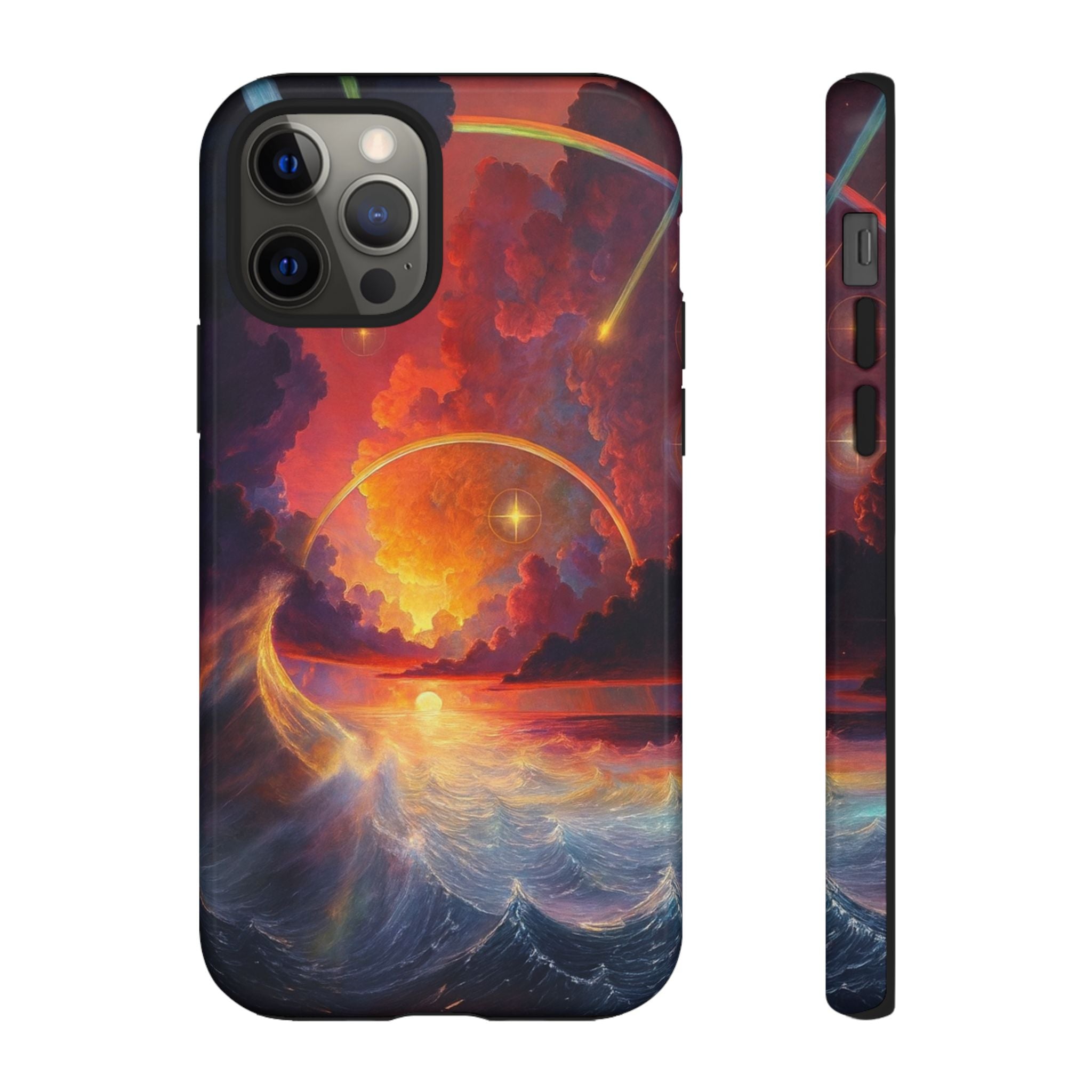 "Celestial Tides" – Printed Tough Phone Case