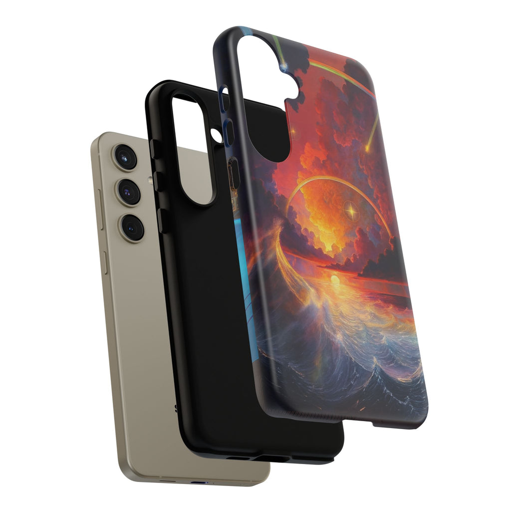 "Celestial Tides" – Printed Tough Phone Case