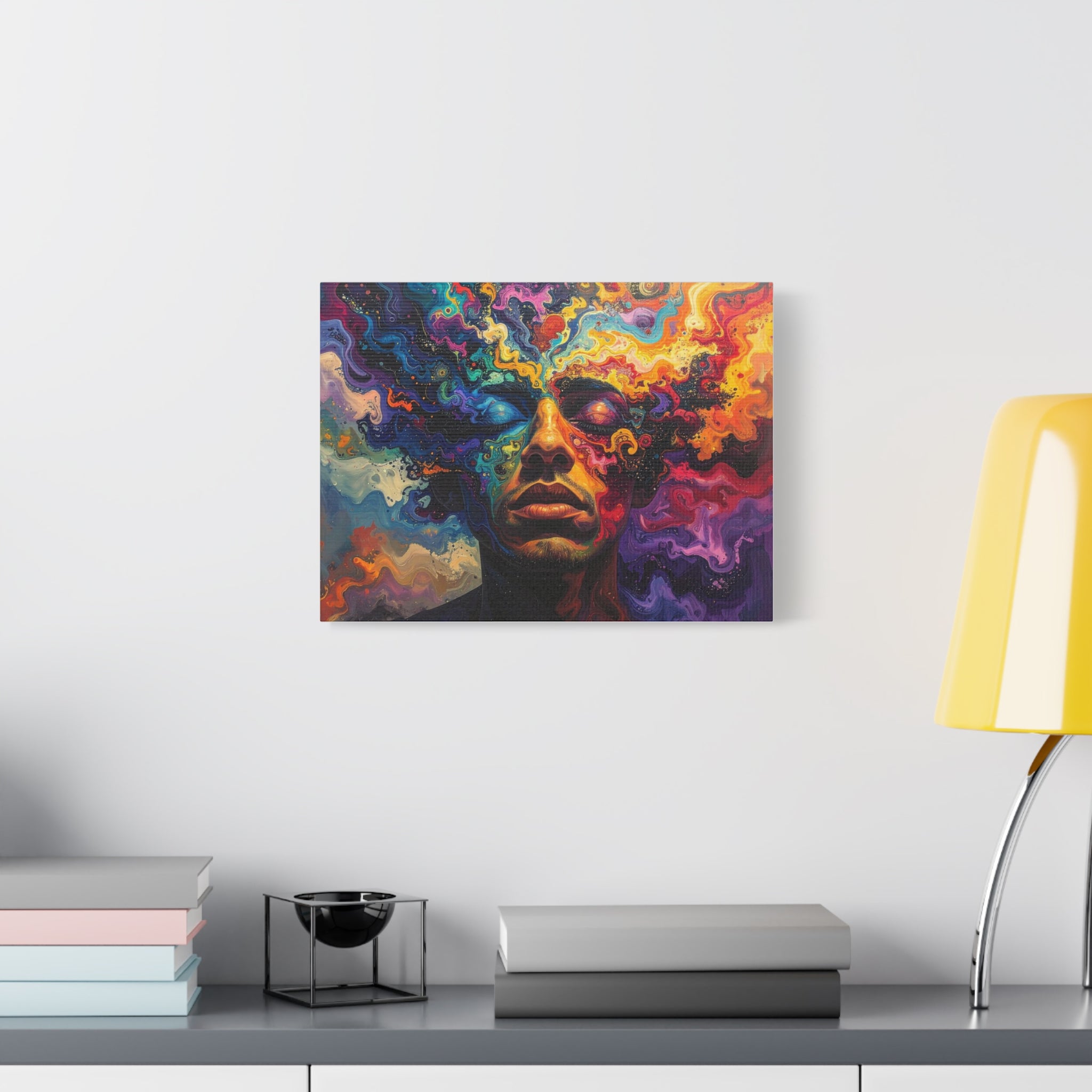 Consciousness Unfolding: Psychedelic Inner Landscape, Fluid Abstract Meditation - L’Art Suprême Canvas