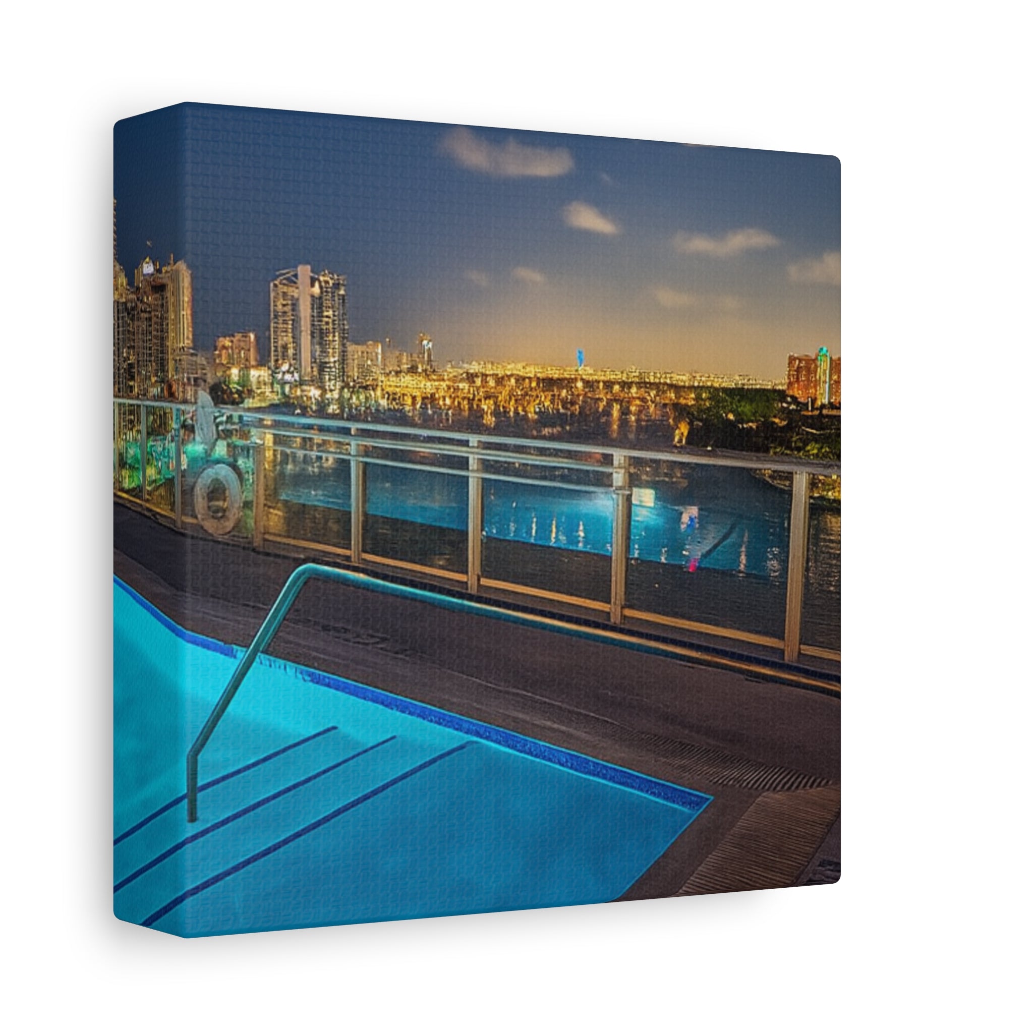 "Skyline Reflections" – Luxe Canvas Print