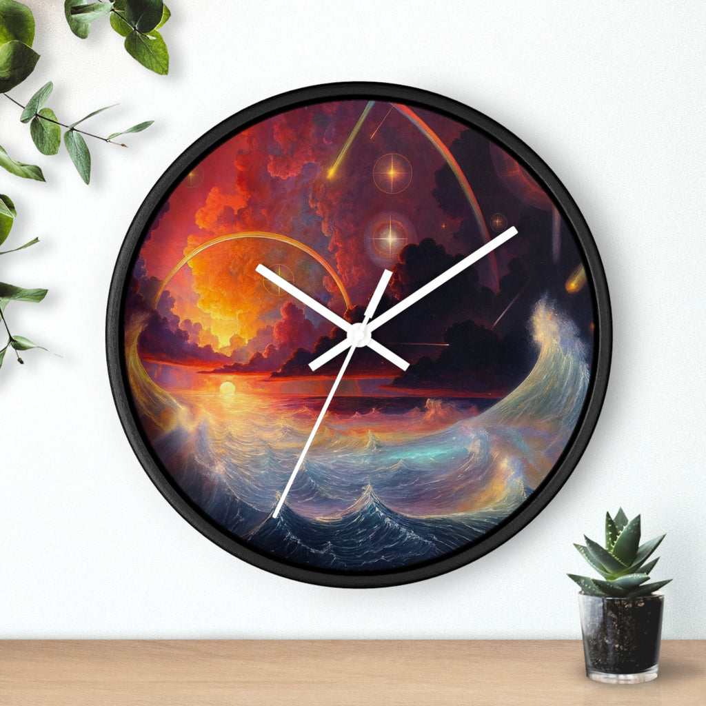 "Celestial Tides" – Art Wall Clock