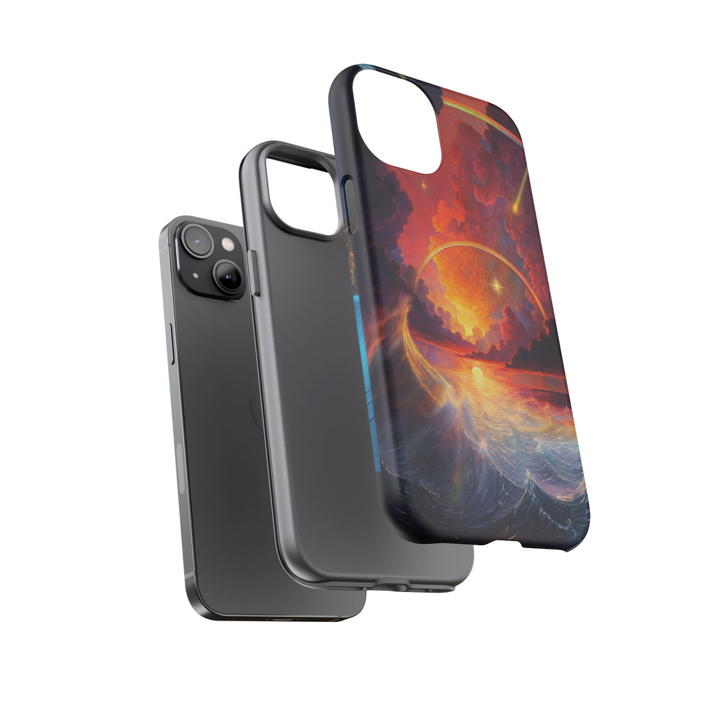 "Celestial Tides" – Printed Tough Phone Case