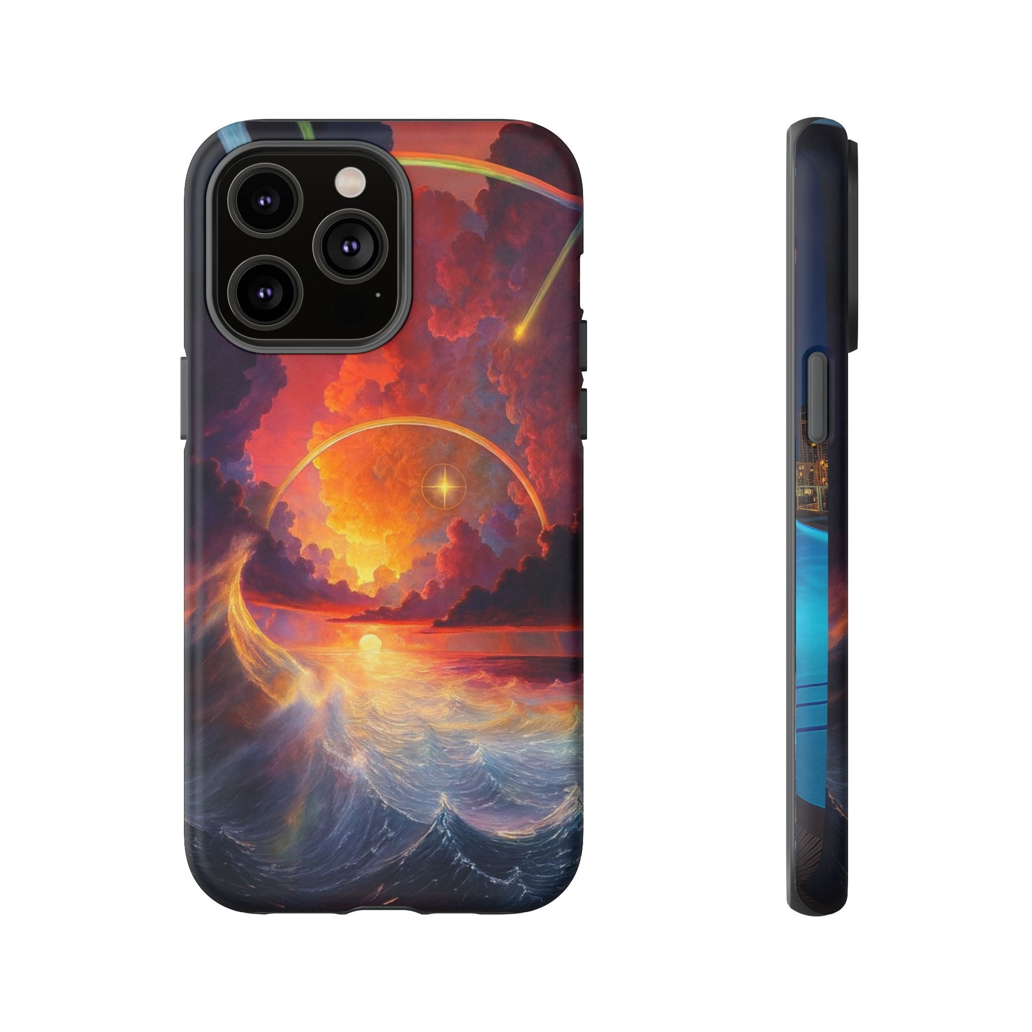 "Celestial Tides" – Printed Tough Phone Case