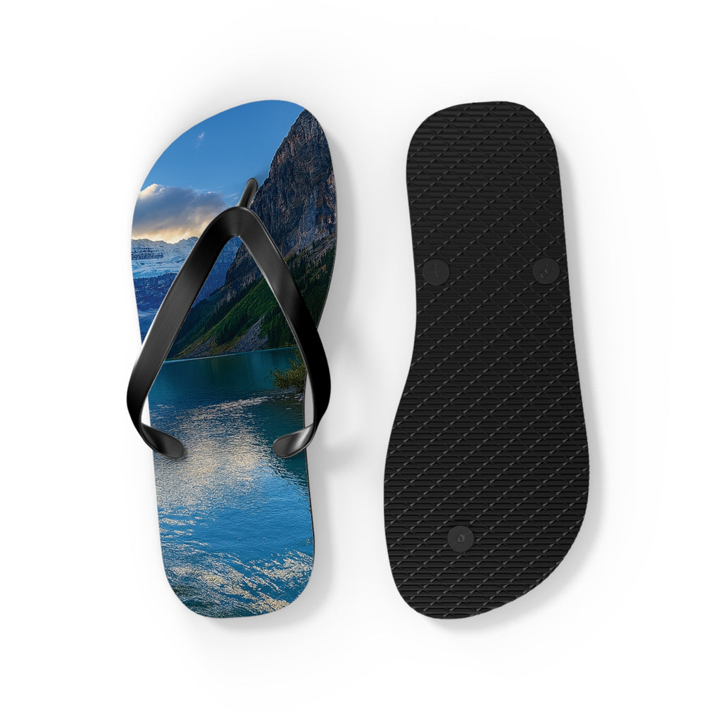 "Glacial Serenity" – Premium Flip Flops